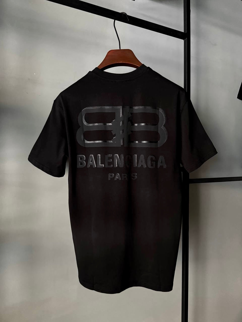 BALENCIAGA Printed Logo T-Shirt Black