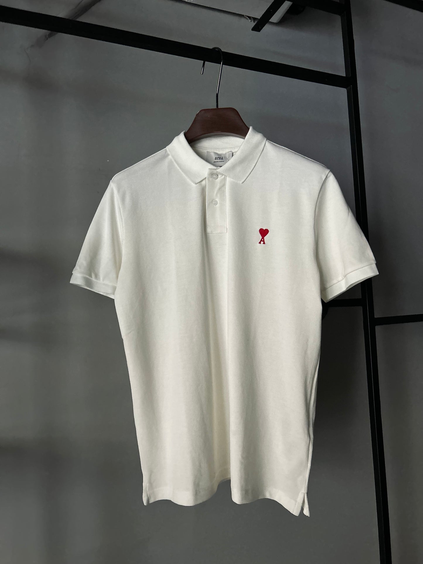AMI PARIS De Coeur Polo Shirt White