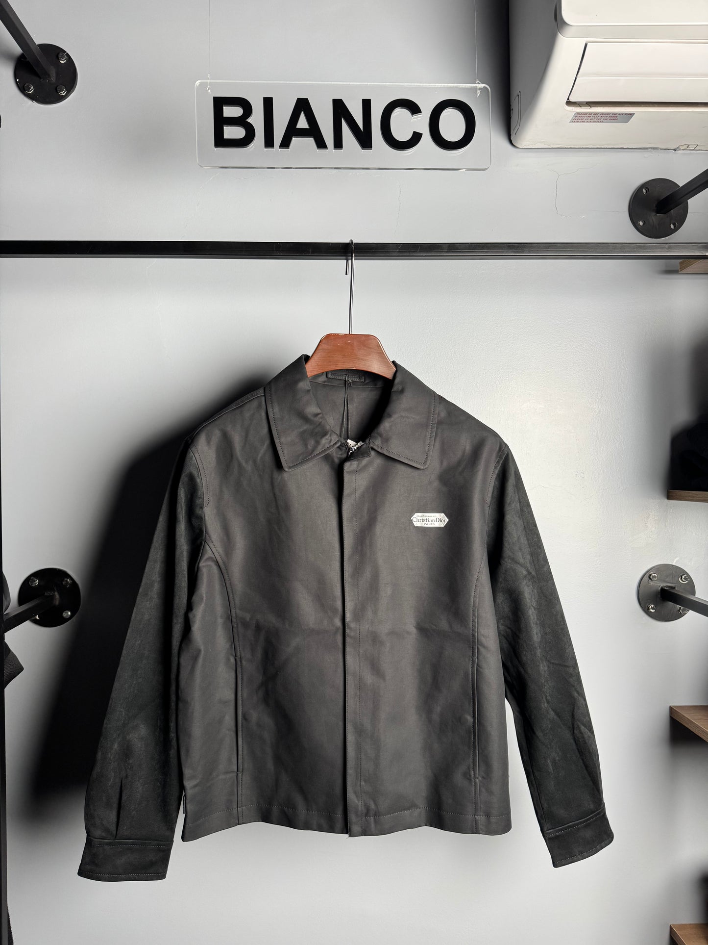 Dior Raw Suede Texture Jacket – Black