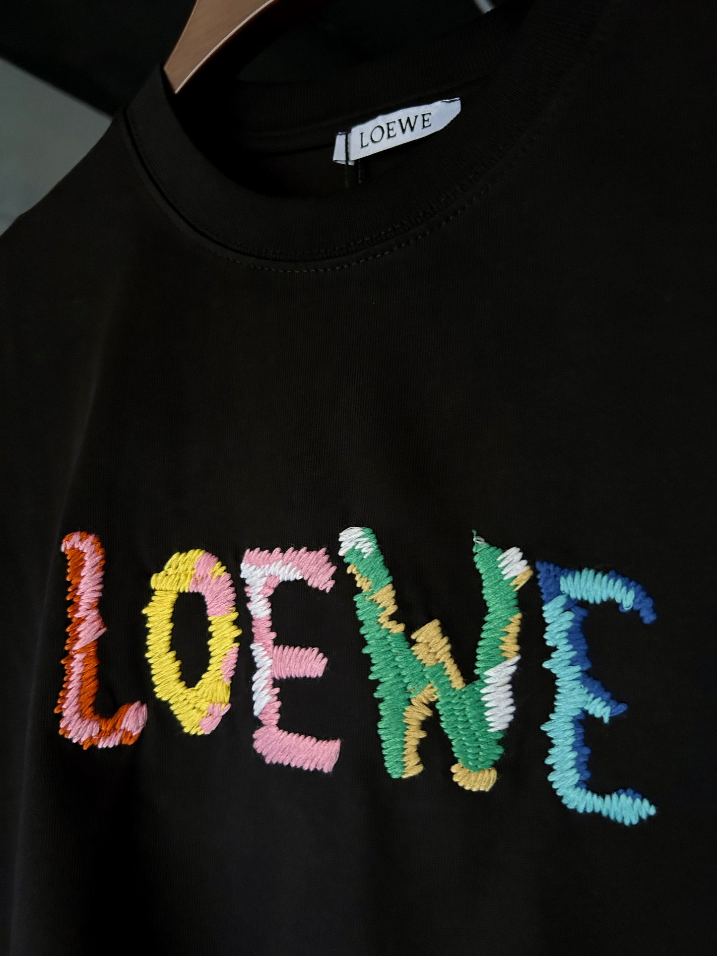 LOEWE Embroidered Logo Cotton-Jersey T-Shirt