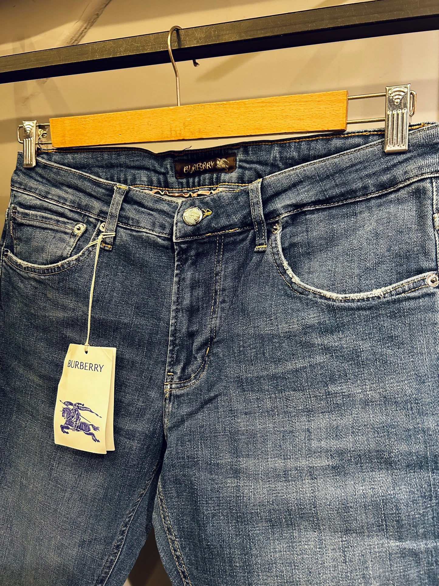 Burberry straight-leg Washed Denim Jeans
