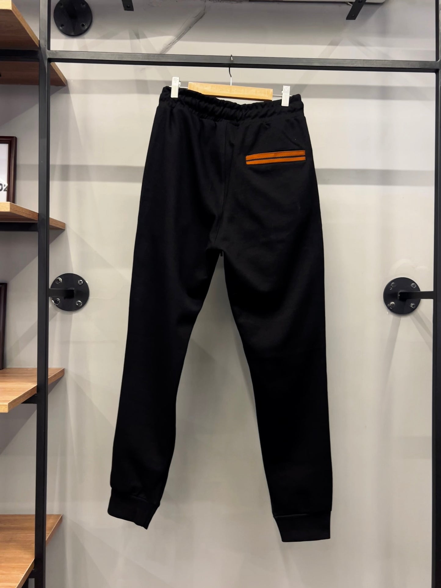 ZEGNA Embroidered Detail Sweatpants Black