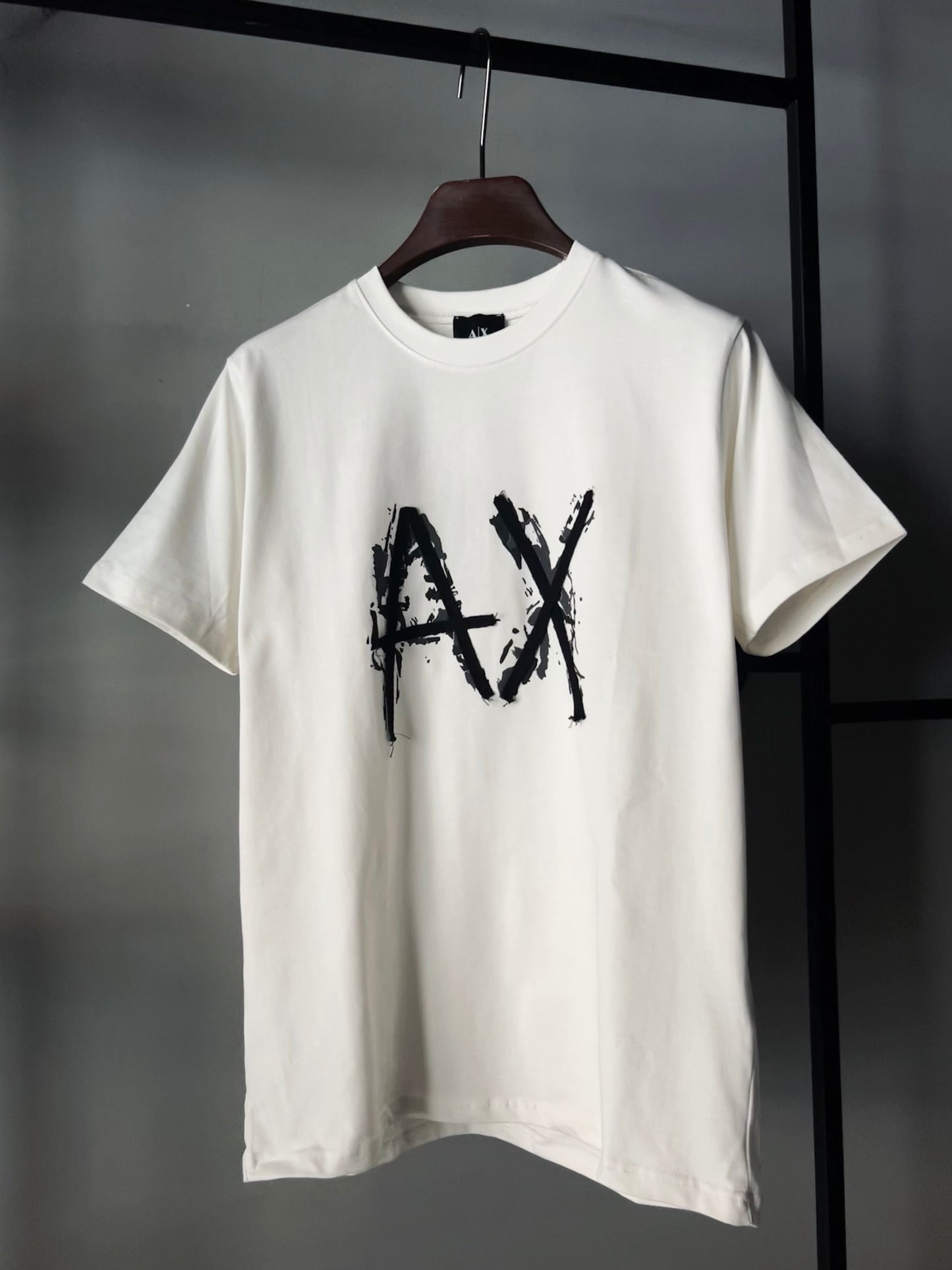 Armani Exchange Ribbon Logo Tshirt White