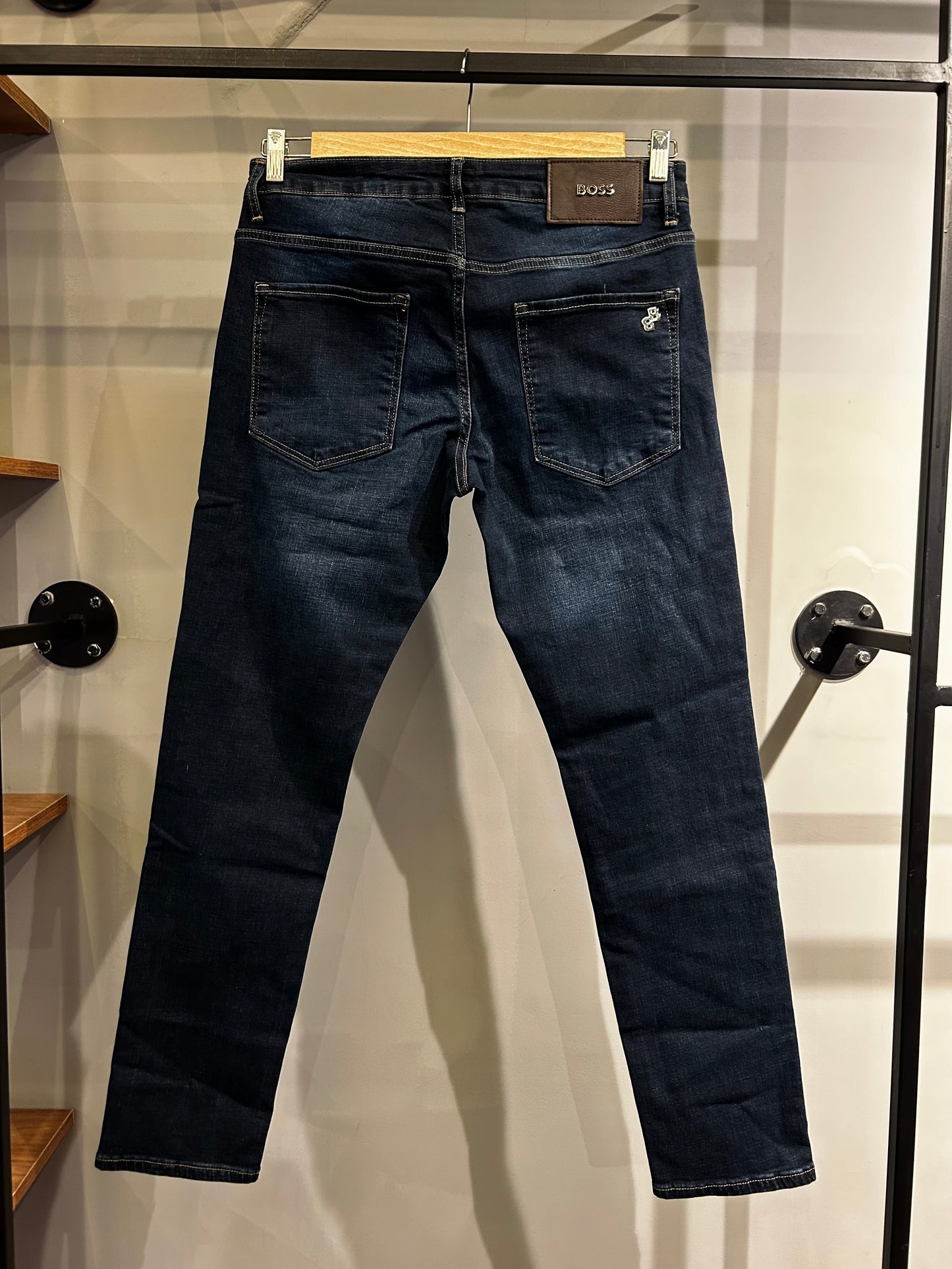 BOSS Delaware Slim Fit Jeans Dark Wash Blue