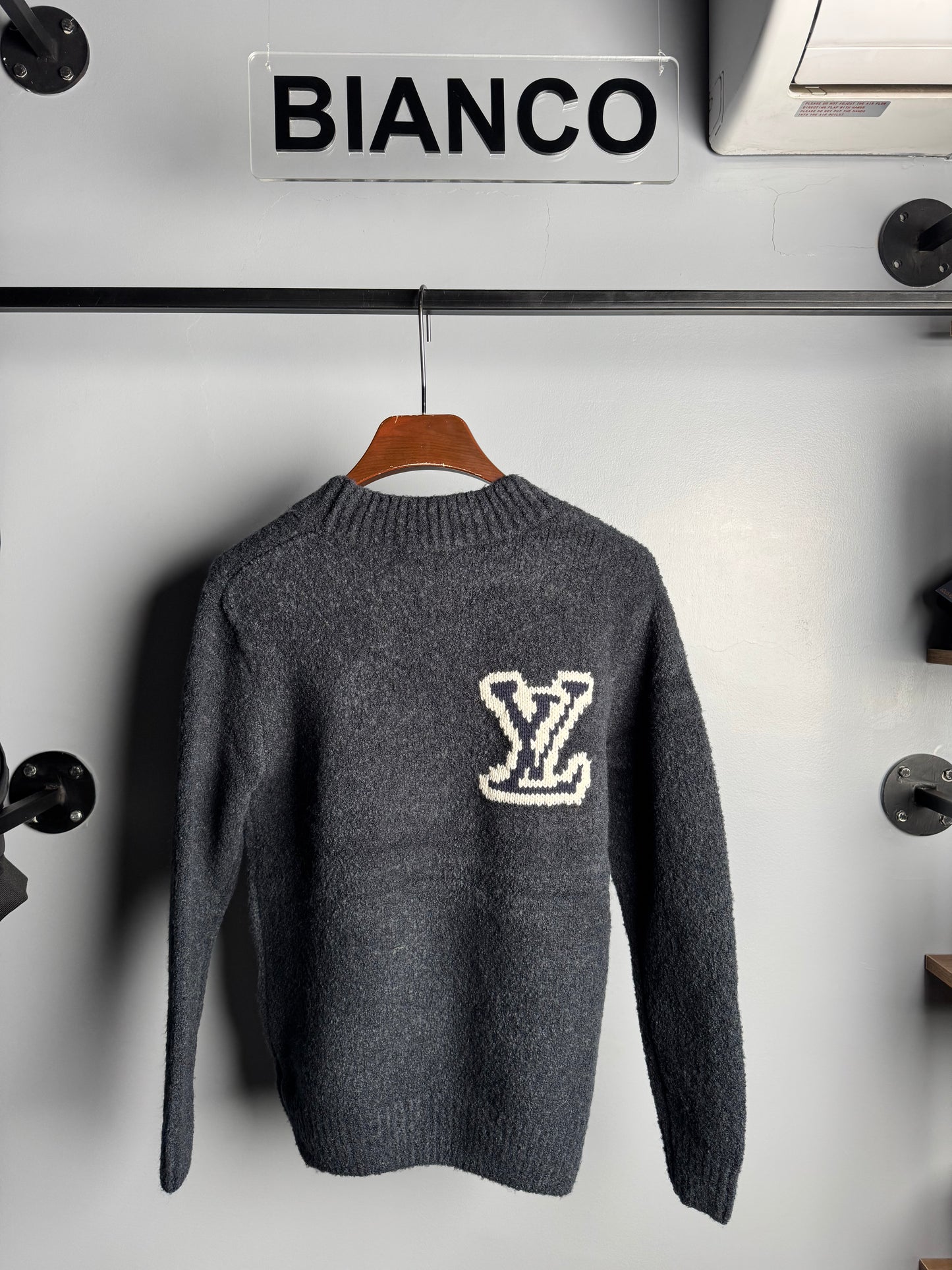 Louis Vuitton Classic Crewneck Knit - Dark Grey