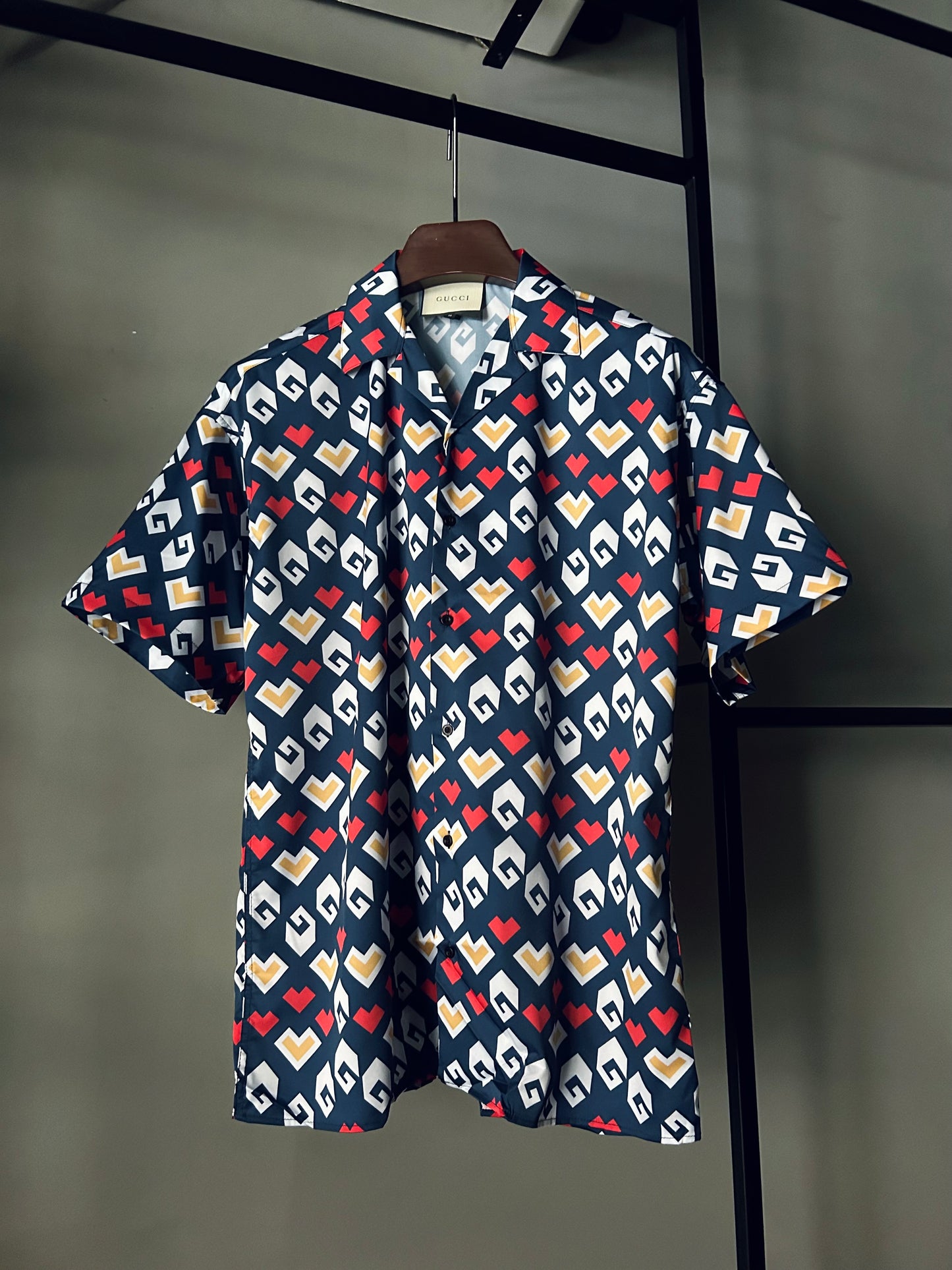 GUCCI Silk Square G Print Shirt