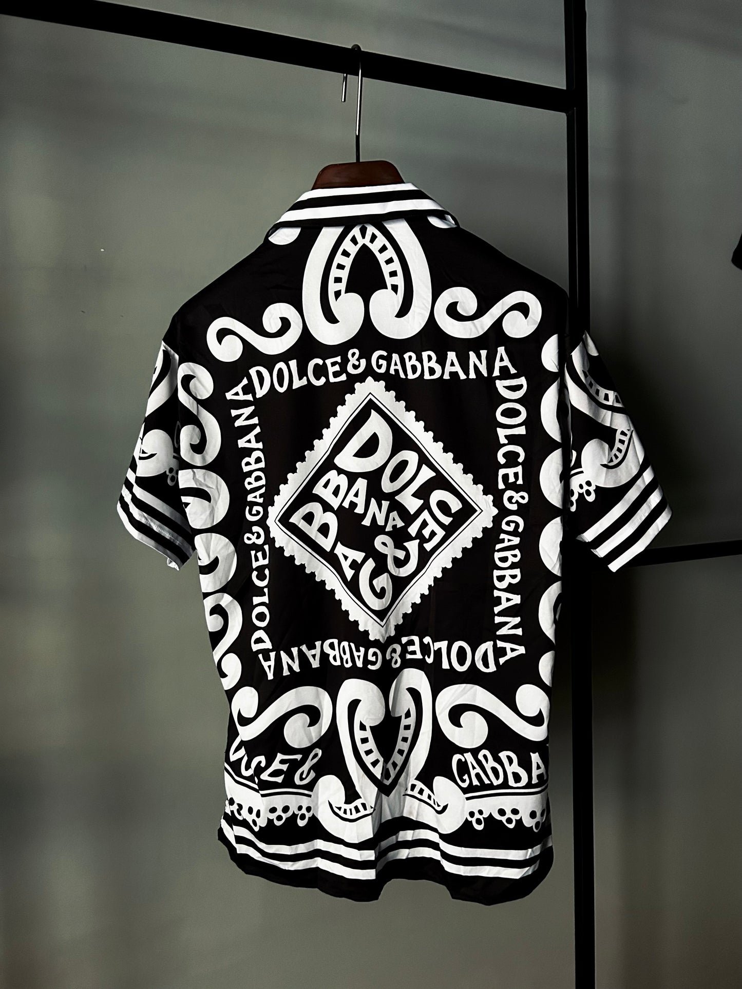 DOLCE & GABBANA Marina-print silk Hawaii shirtt