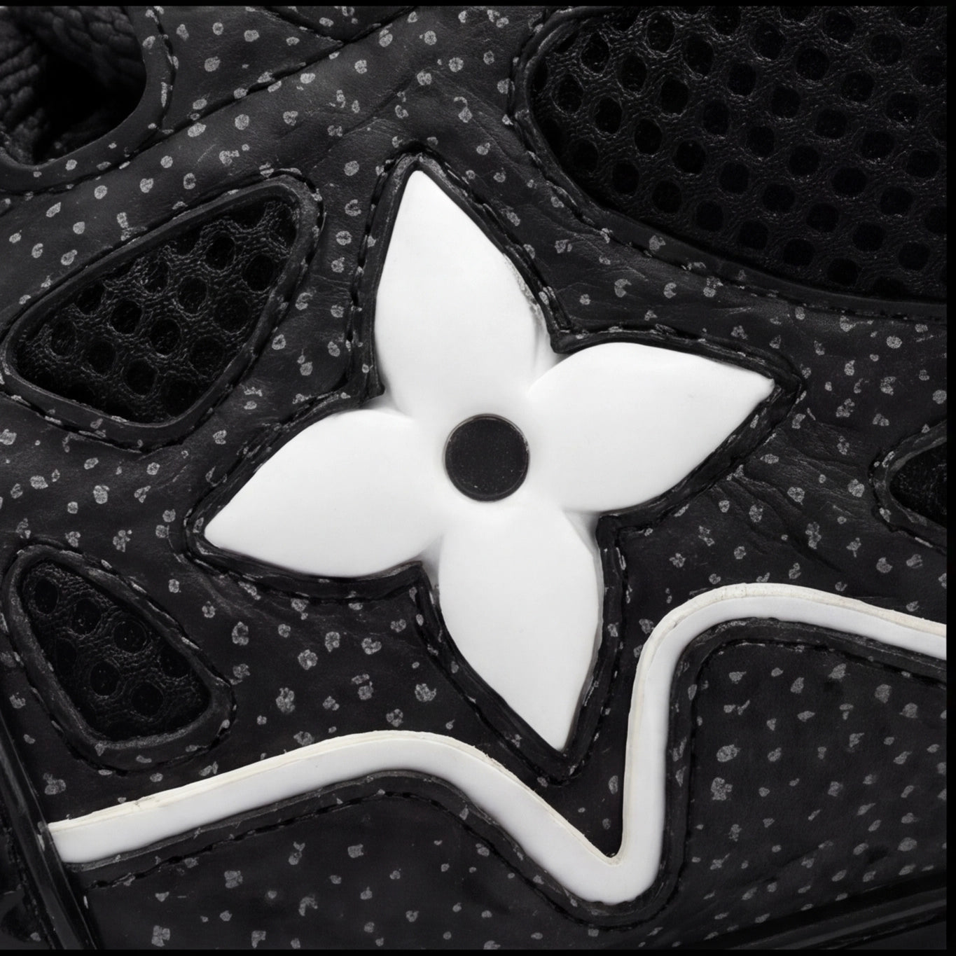 Noir Monogram Chunky Sneaker – Black Luxury Streetwear