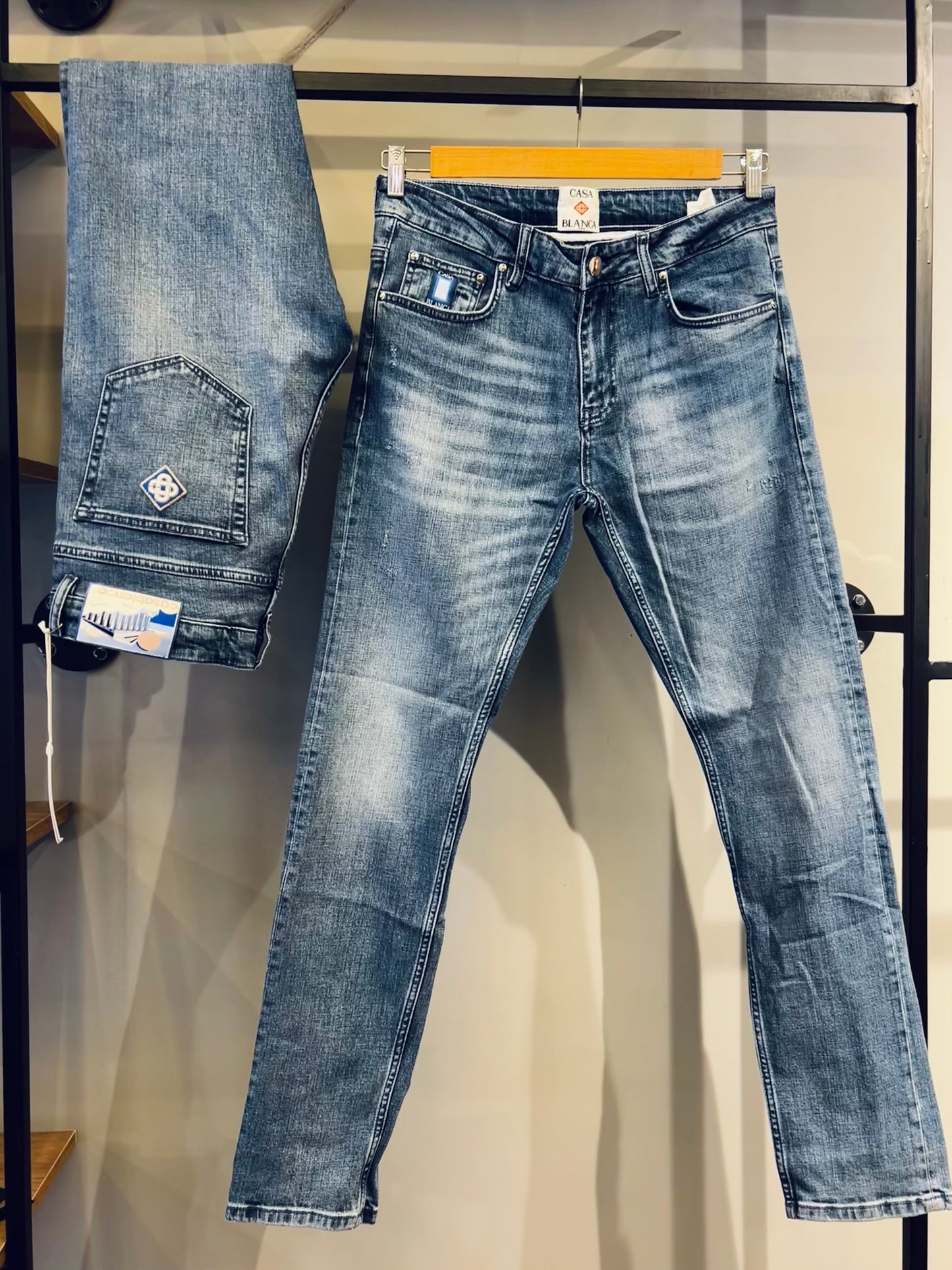 Casablanca Tennis Club Slim Fit Jeans