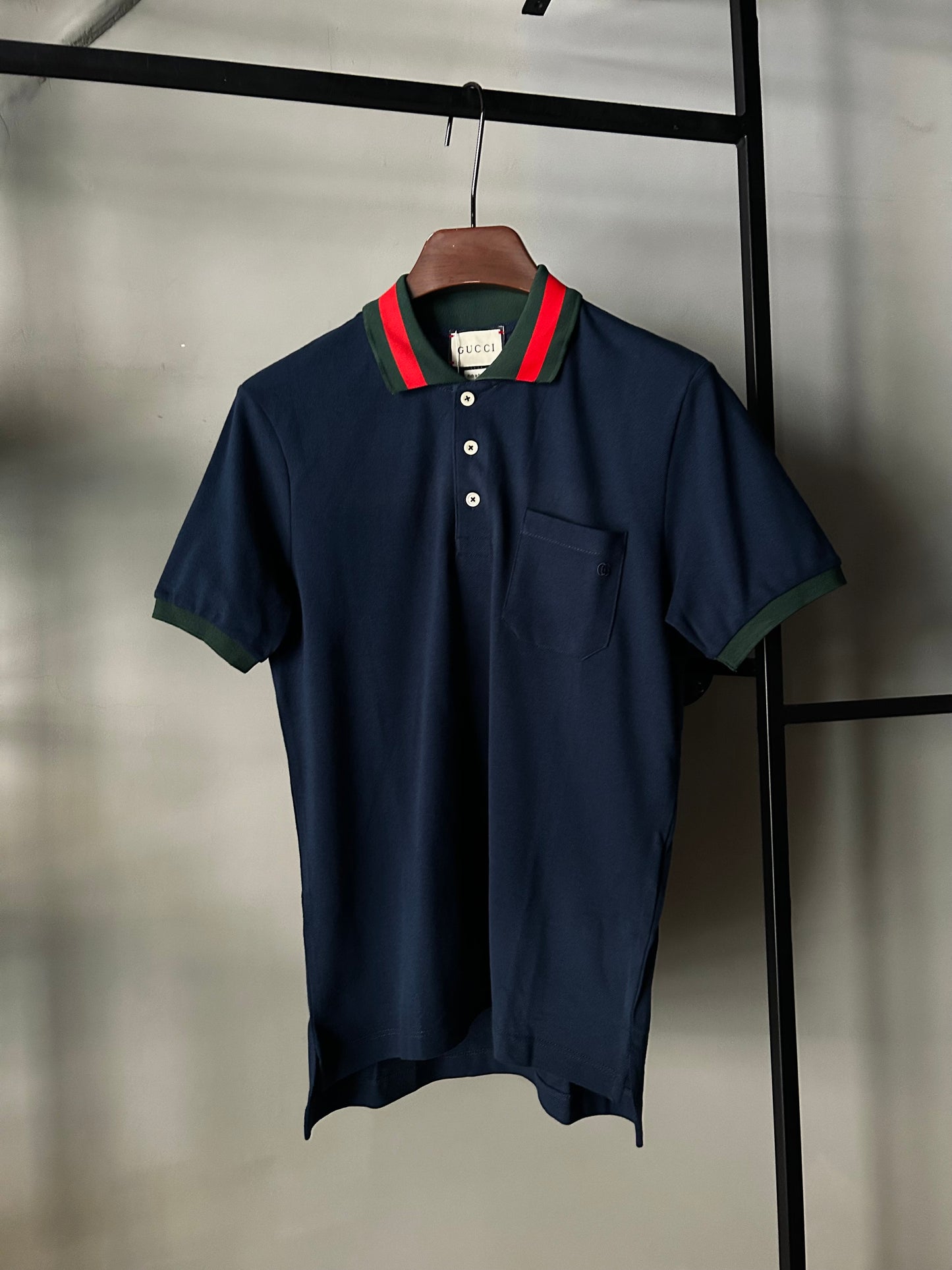 GUCCI Stretch cotton piqué polo T-shirt