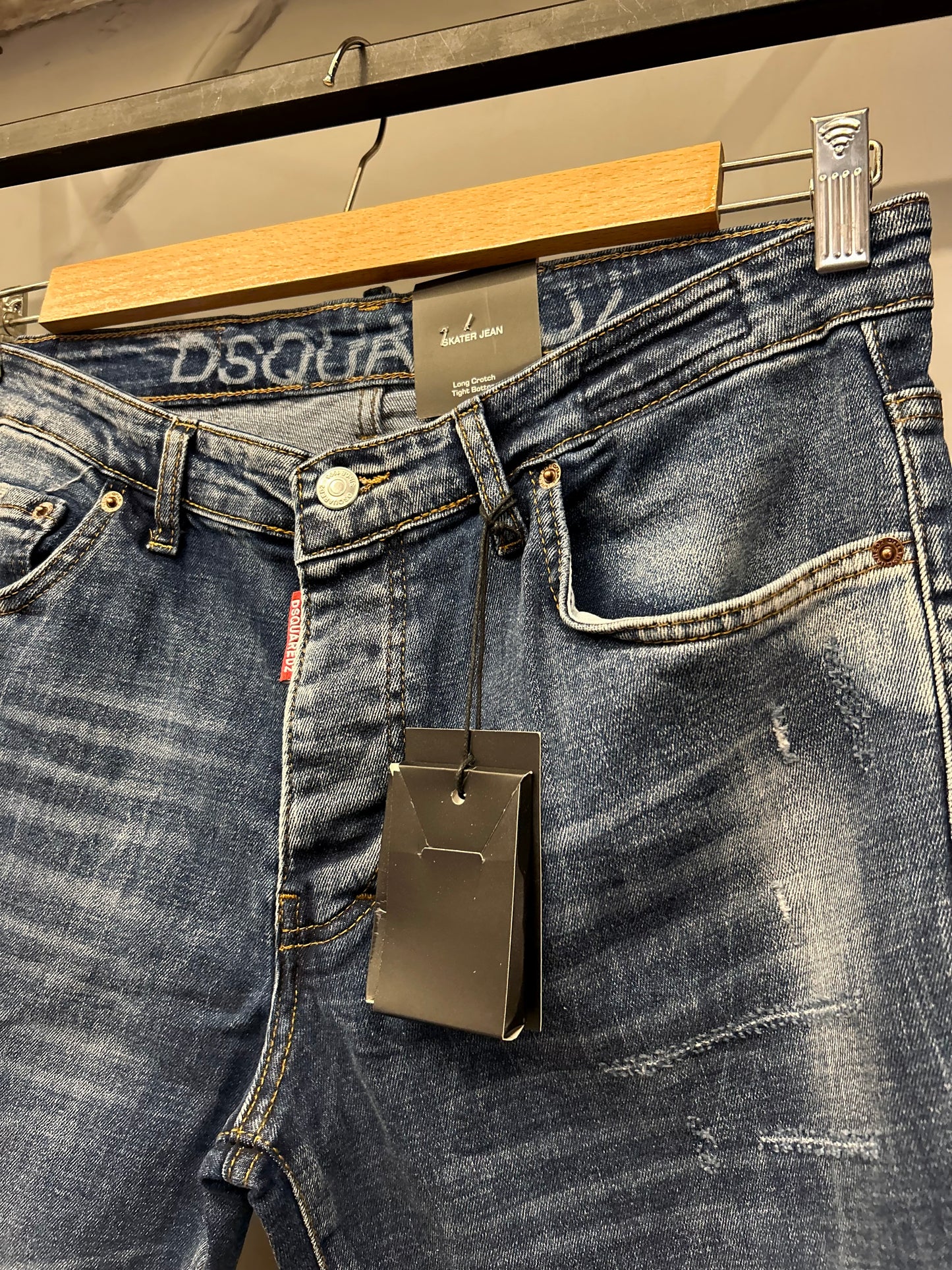 Dsquared2 CATTEN BROSS Slim fit denim jeans Black