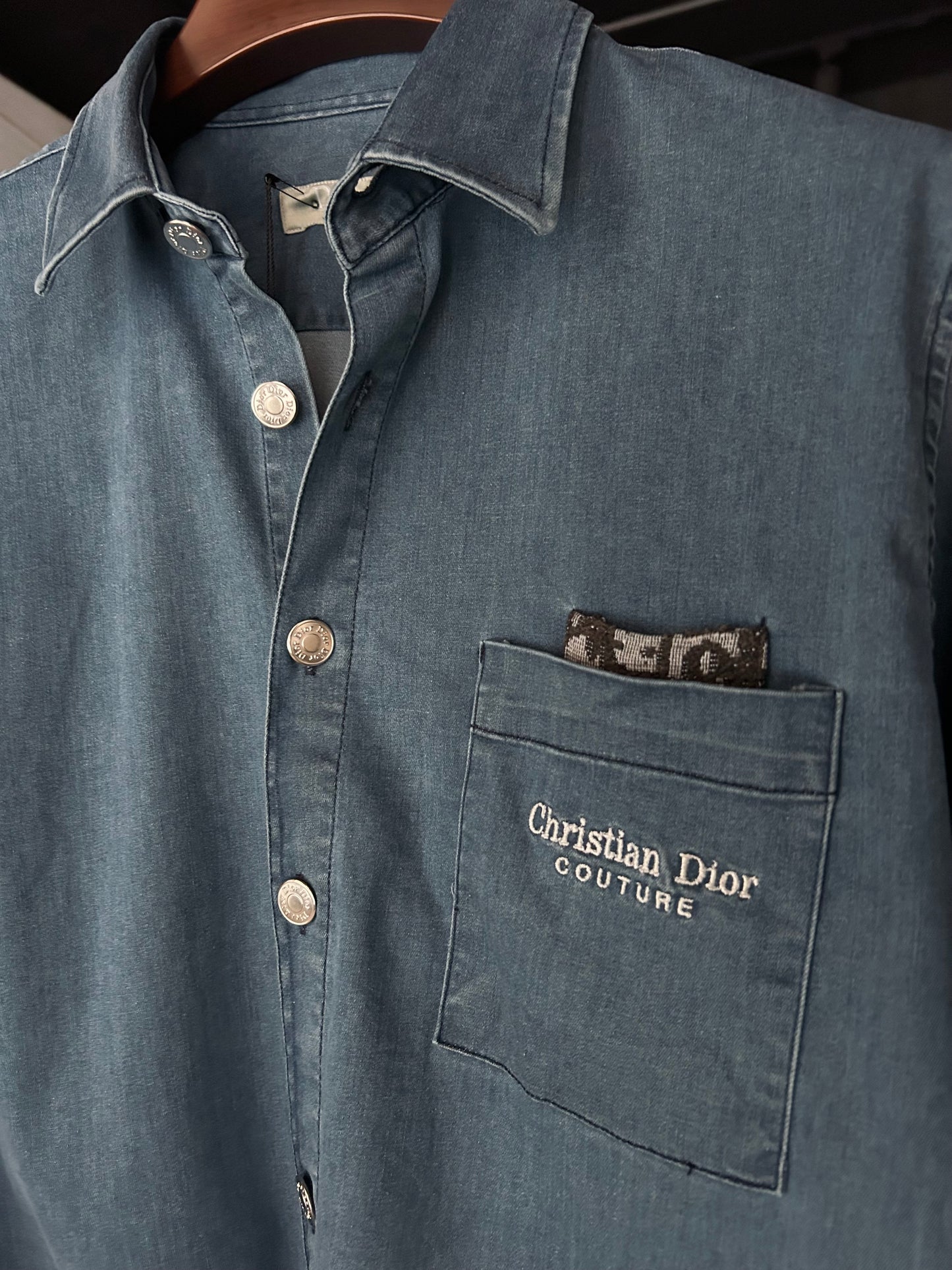 Christian Dior Overshirt with Checkered Interior