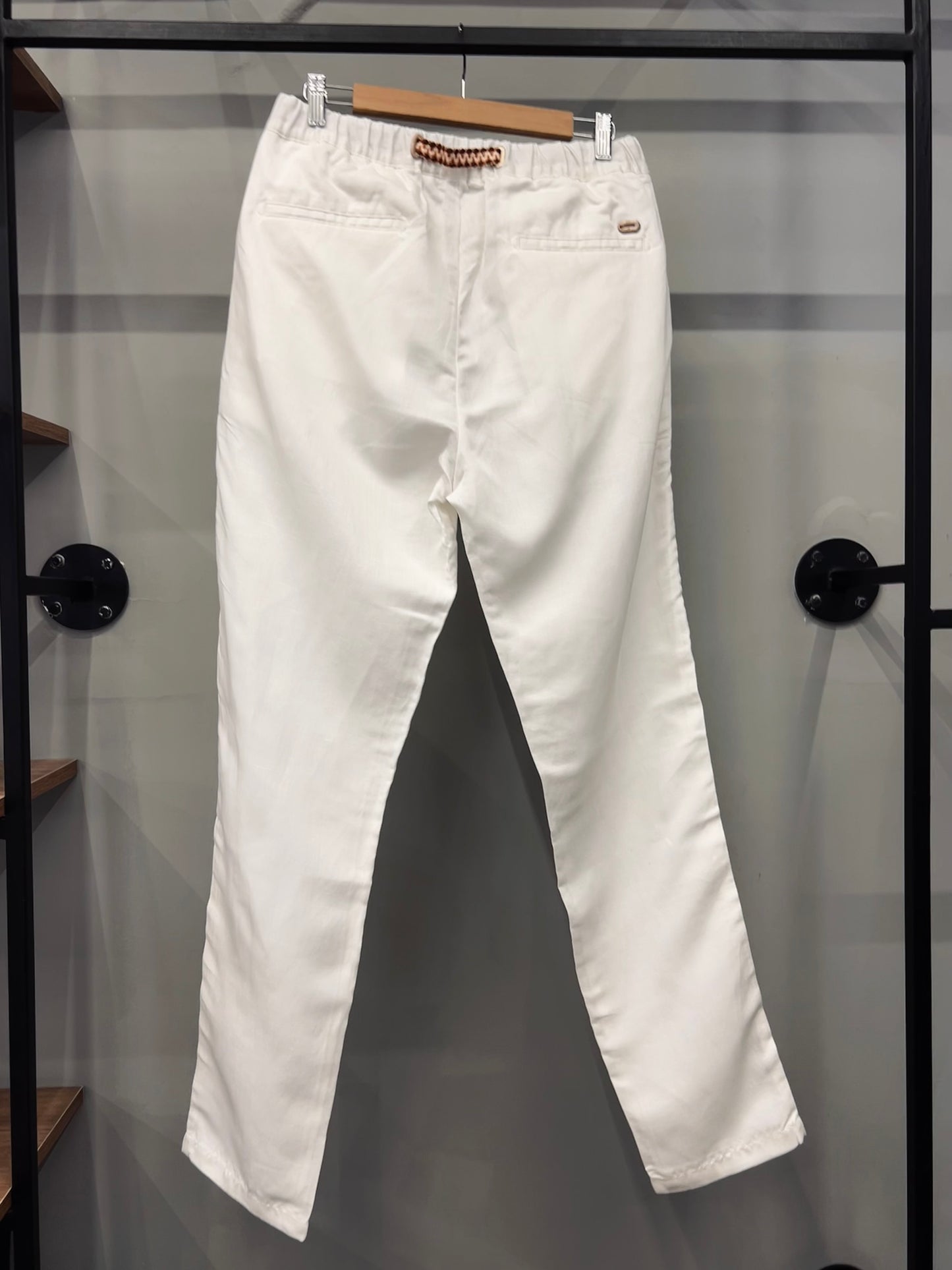 LORO PIANA Ruben Linen Pants White