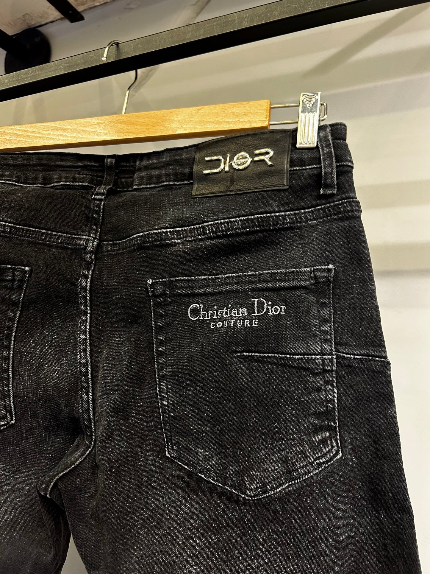 Christian Dior Slim Fit Black Jeans