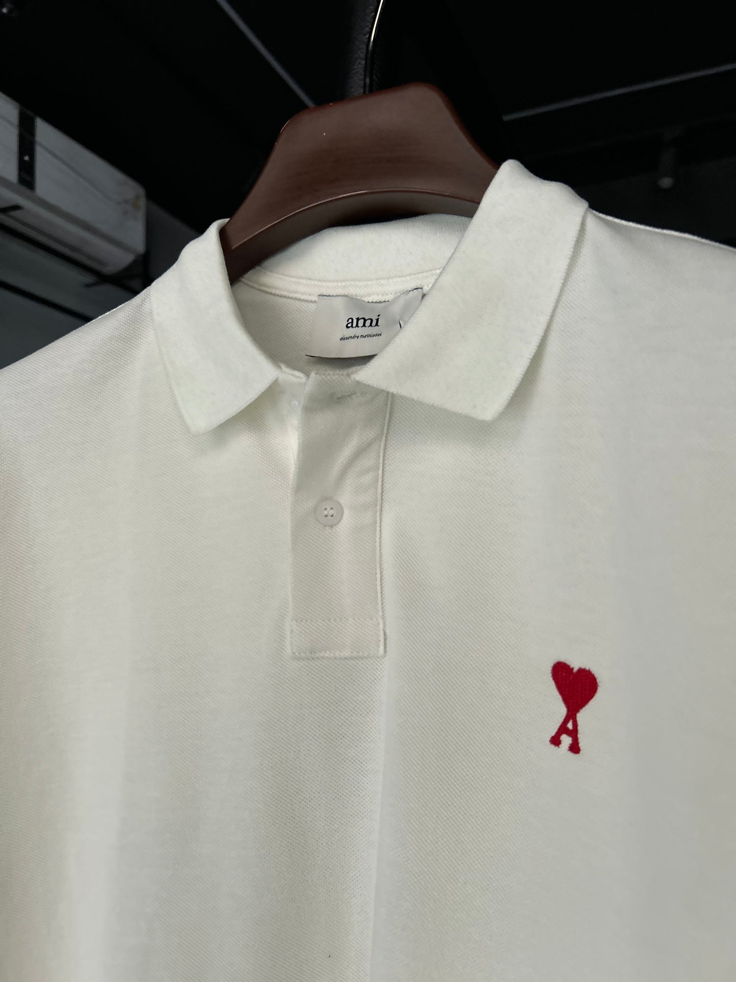 AMI PARIS De Coeur Polo Shirt White