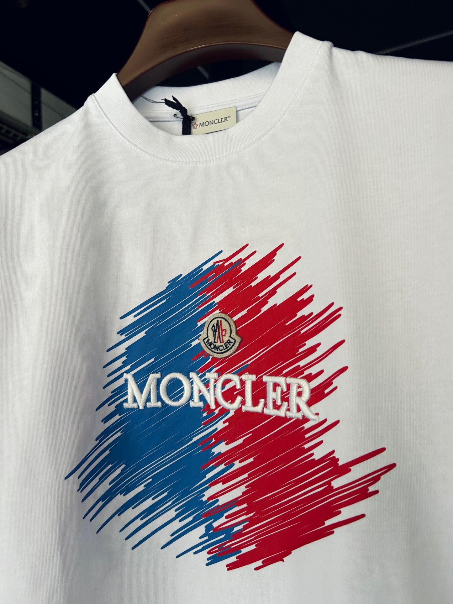 MONCLER Enfant Logo Patch White
