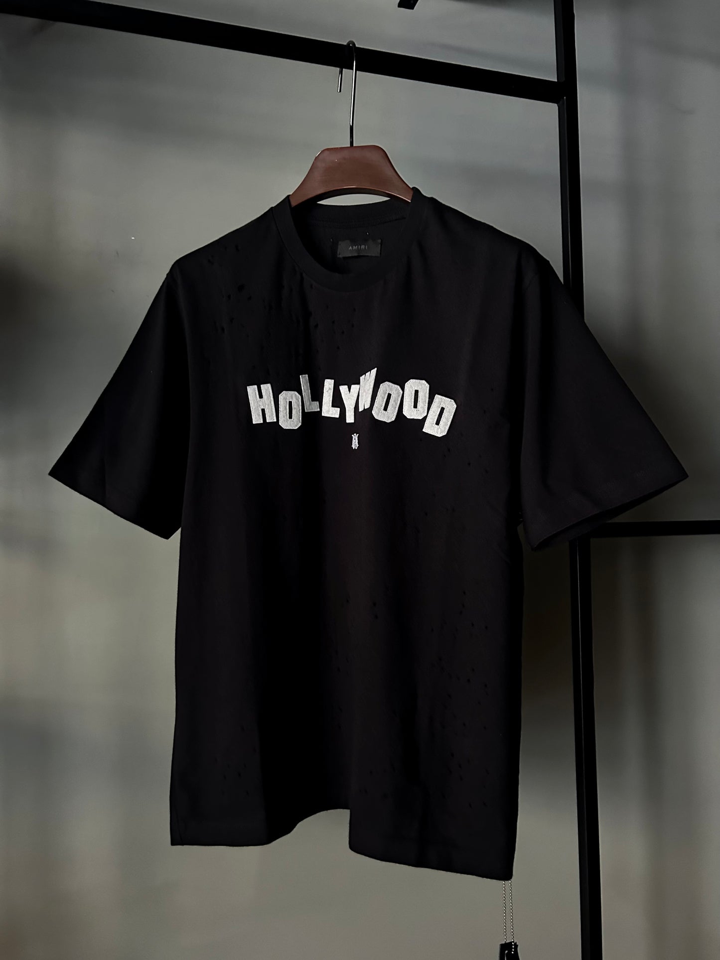 AMIRI HOLLYWOOD SHOTGUN OVERSIZED TEE - Black