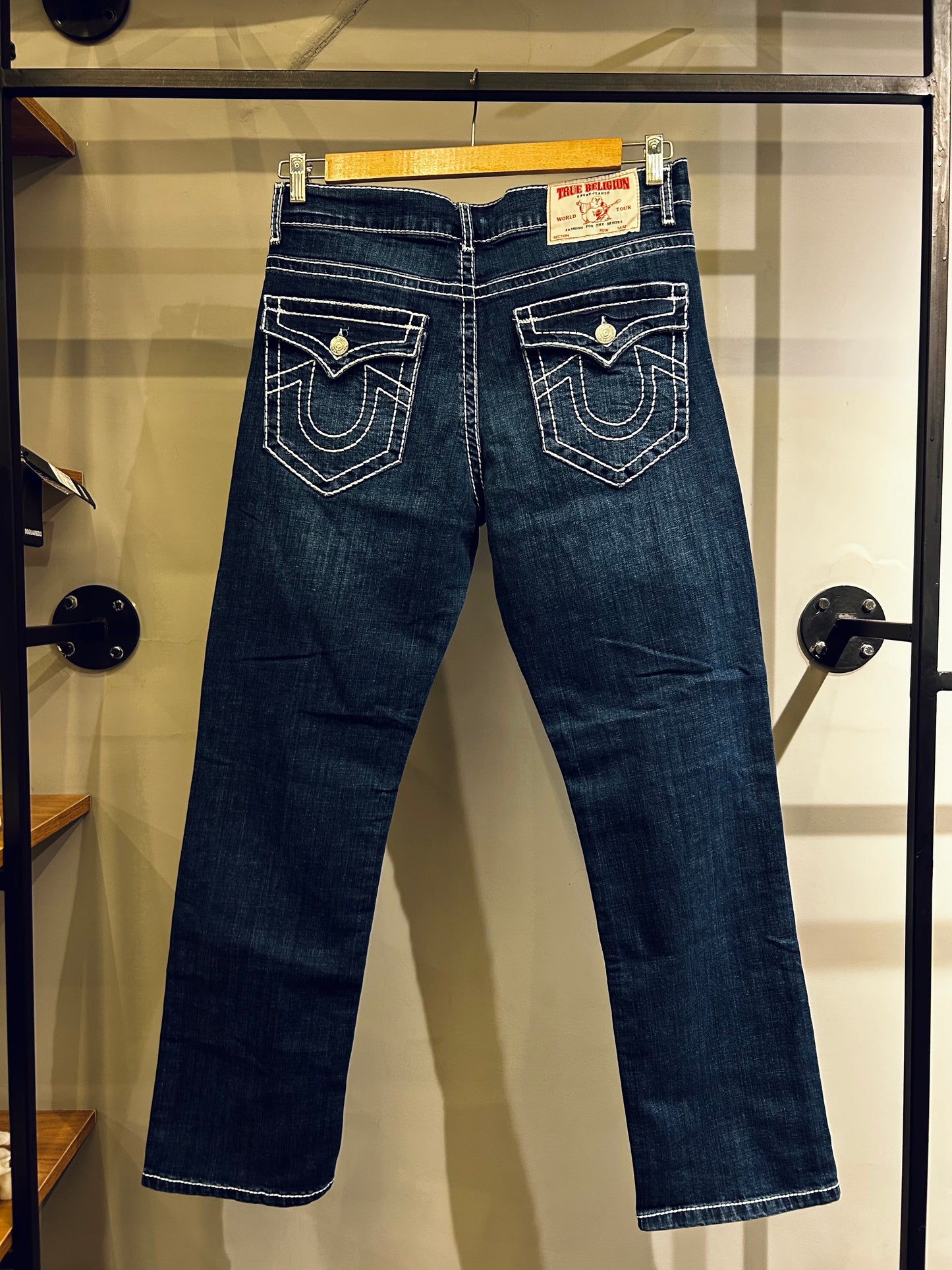 TRUE RELIGION Ricky Straight Jean Dark Blue