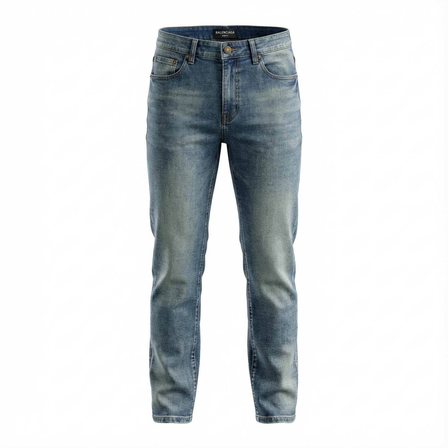Balenciaga Vintage Wash Logo Jeans