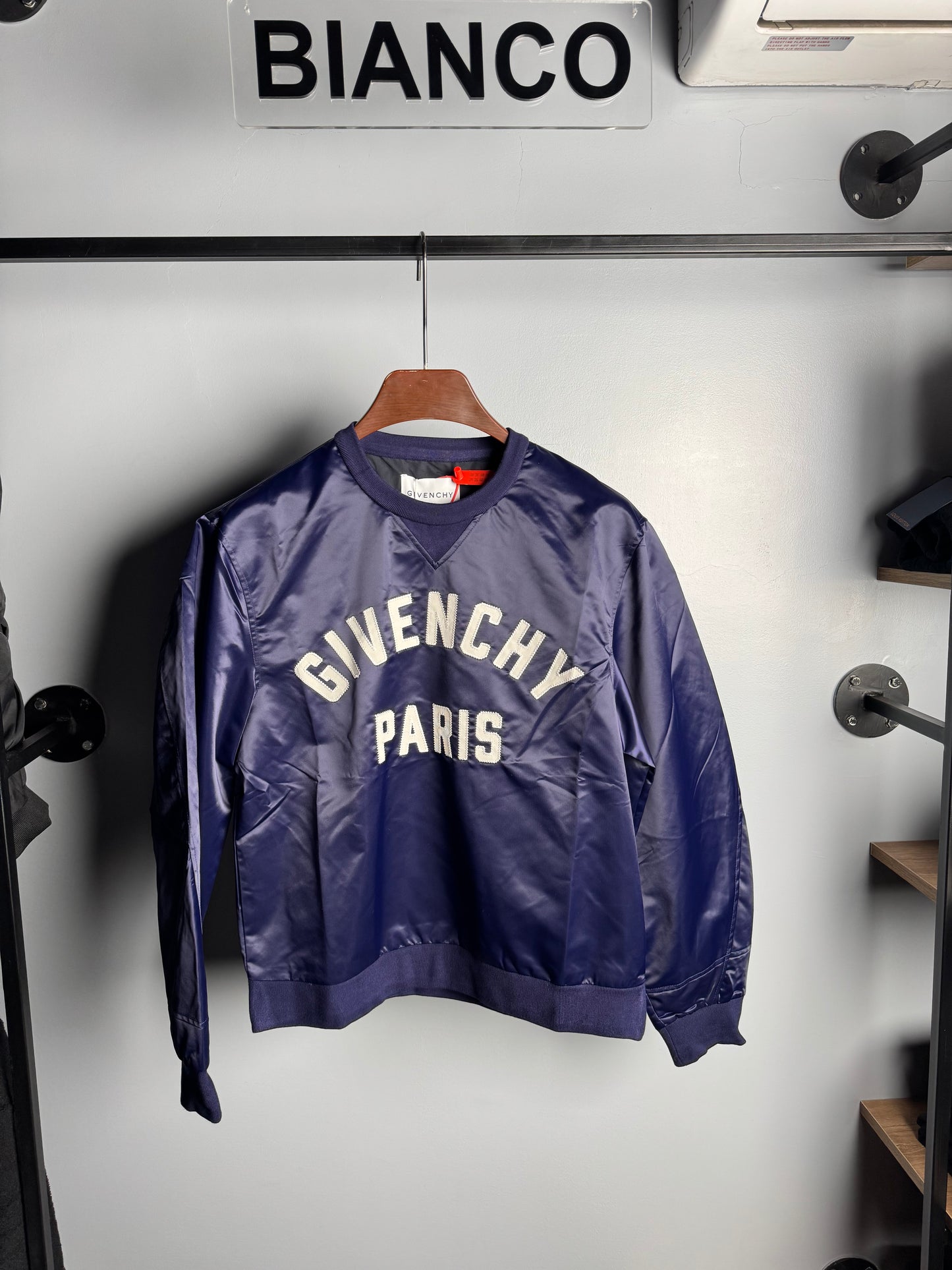 Givenchy Luxury Satin Logo Crewneck