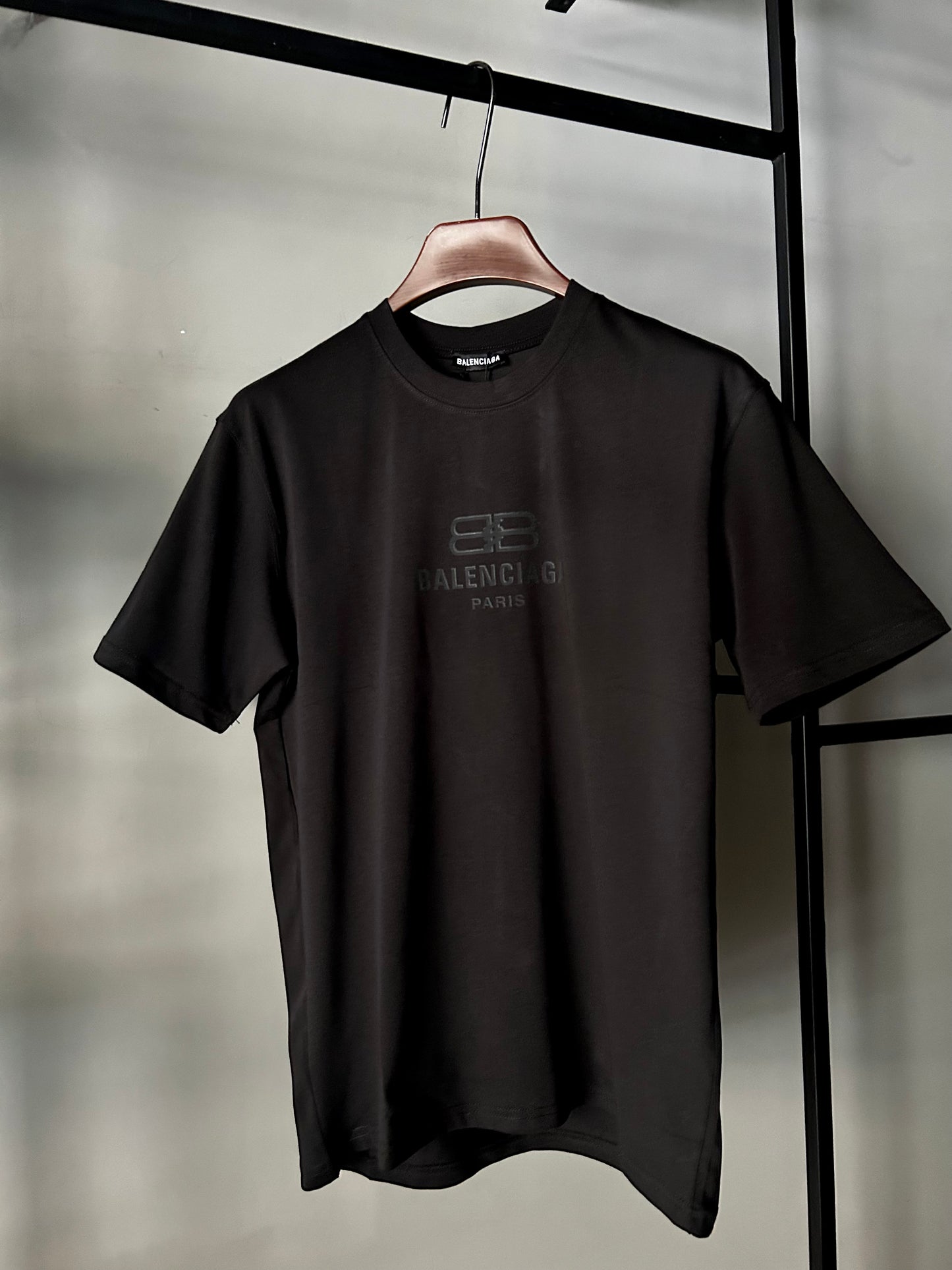BALENCIAGA Printed Logo T-Shirt Black