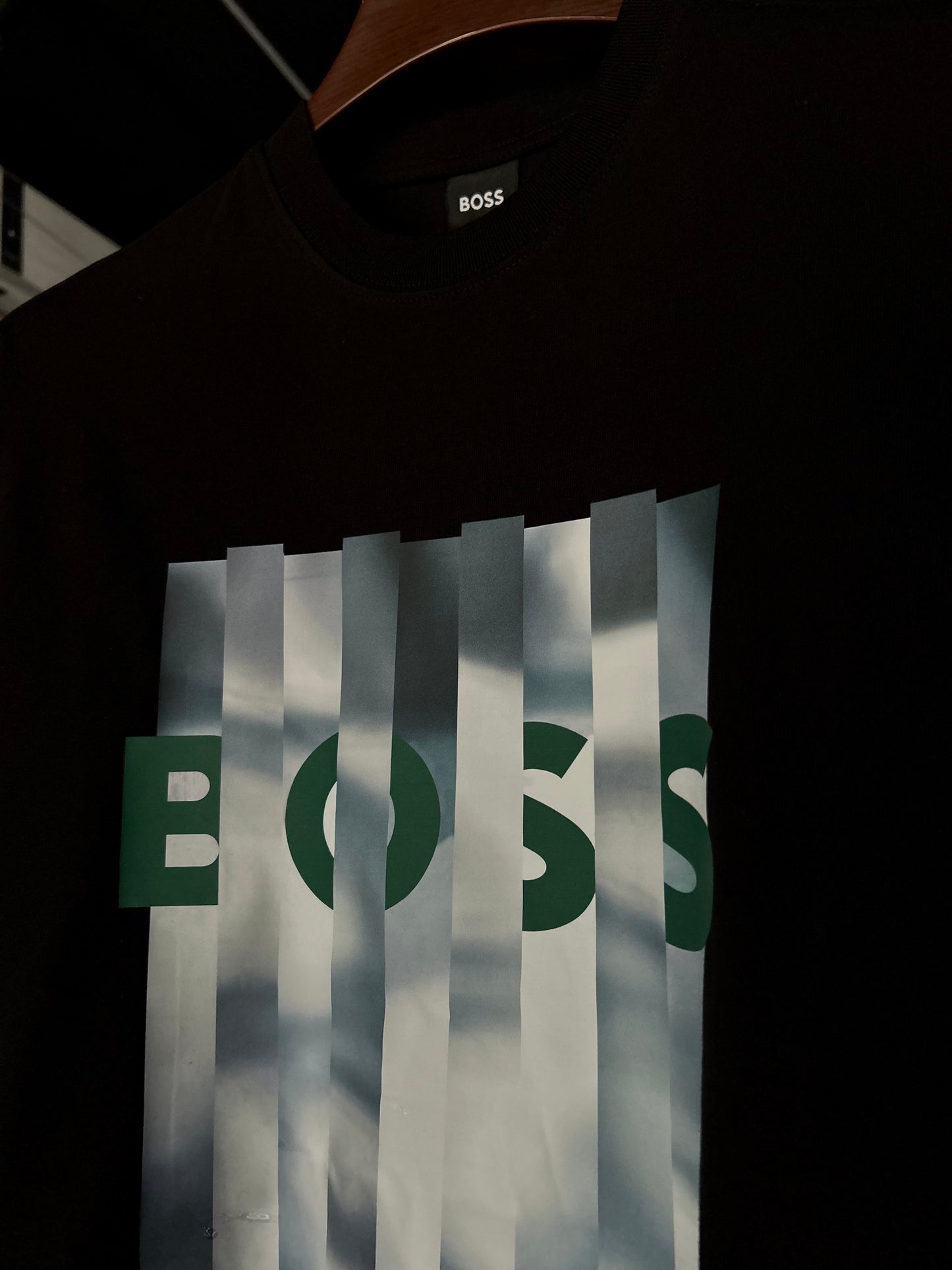 BOSS - Cotton-jersey regular-fit T-shirt with seasonal artwork - Black