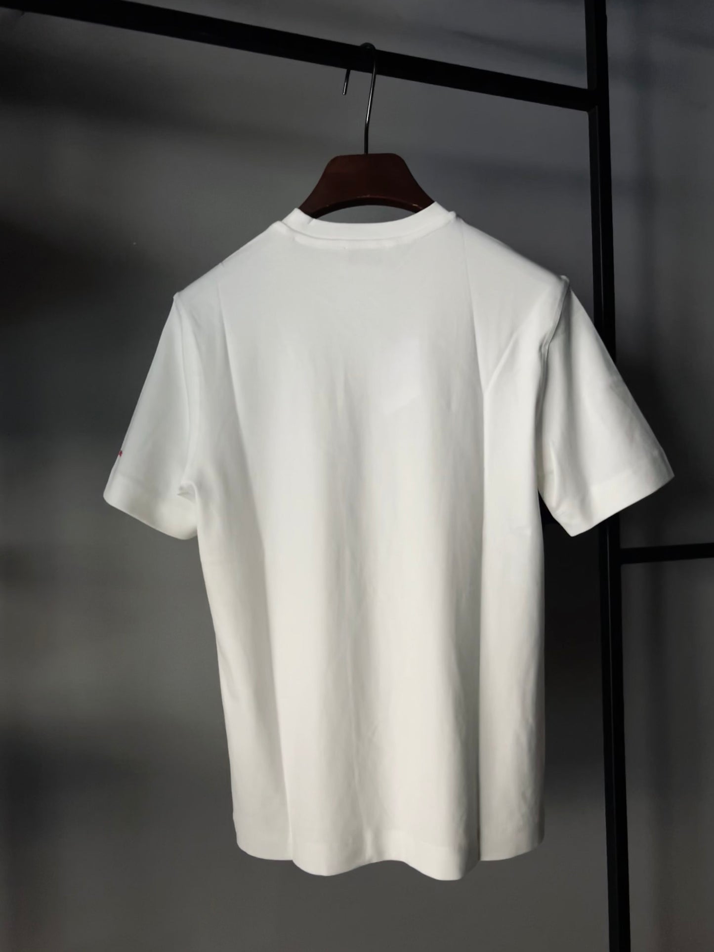 HERMES Leather detail t-shirt White