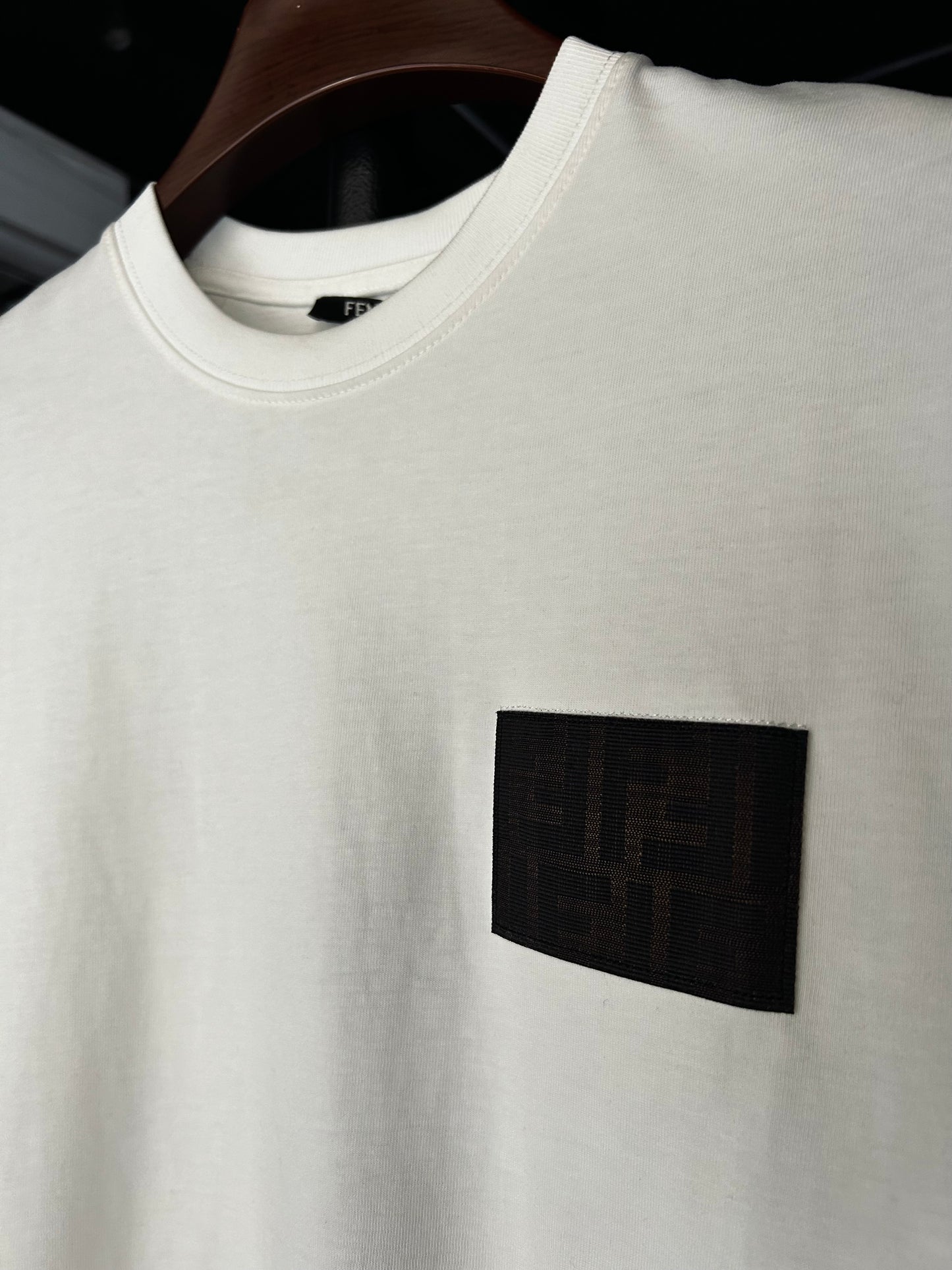 FENDI White Jersey T-Shirt