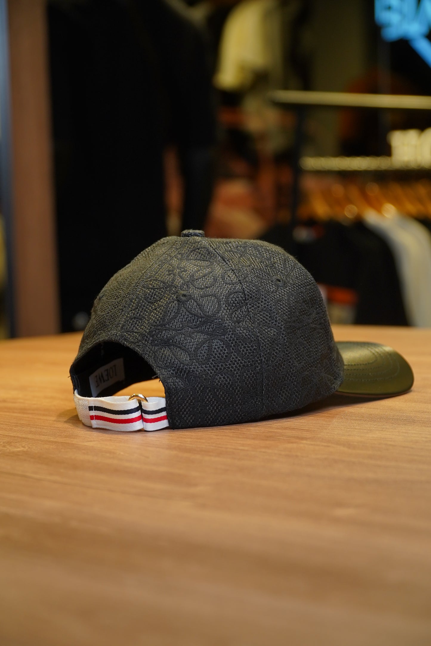 Loewe Elite Black Patterned Cap