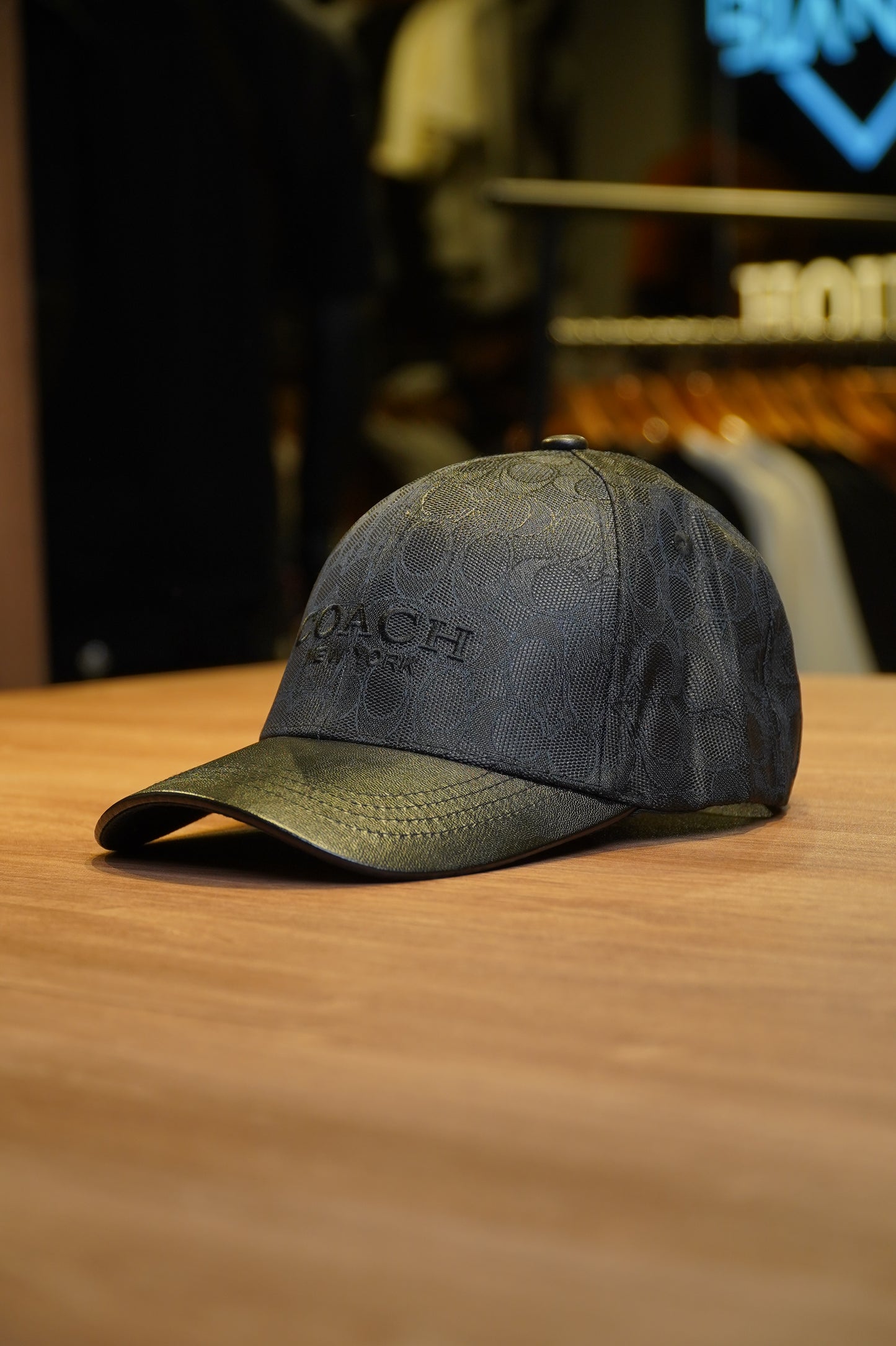 Coach Luxury Signature Cap All Black Edition