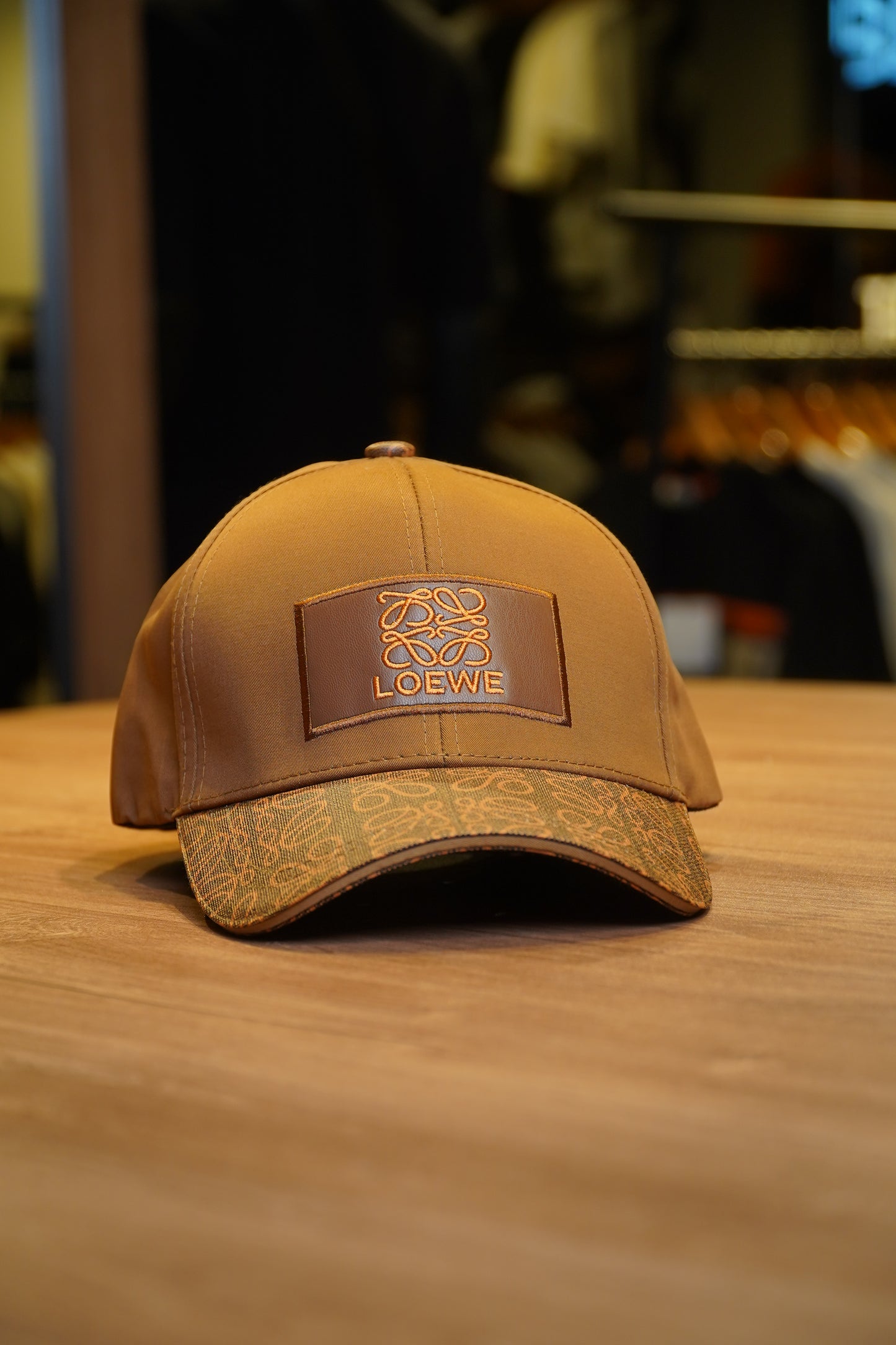 Loewe Luxury Streetwear Cap Brown Edition
