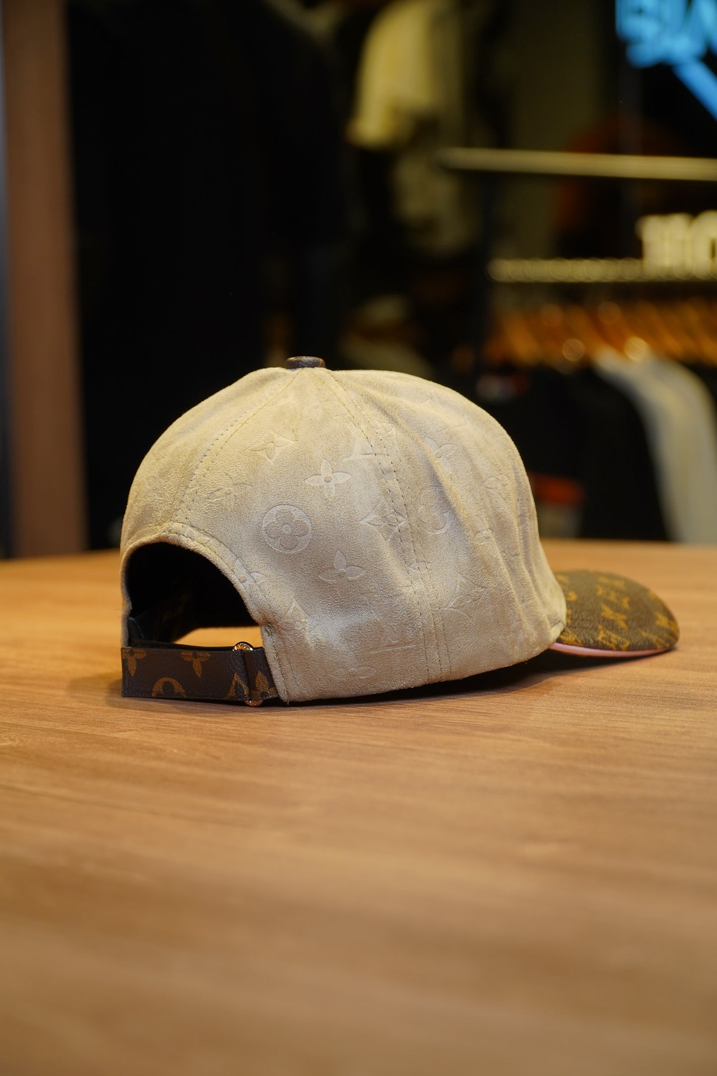 Louis Vuitton Suede Monogram Cap