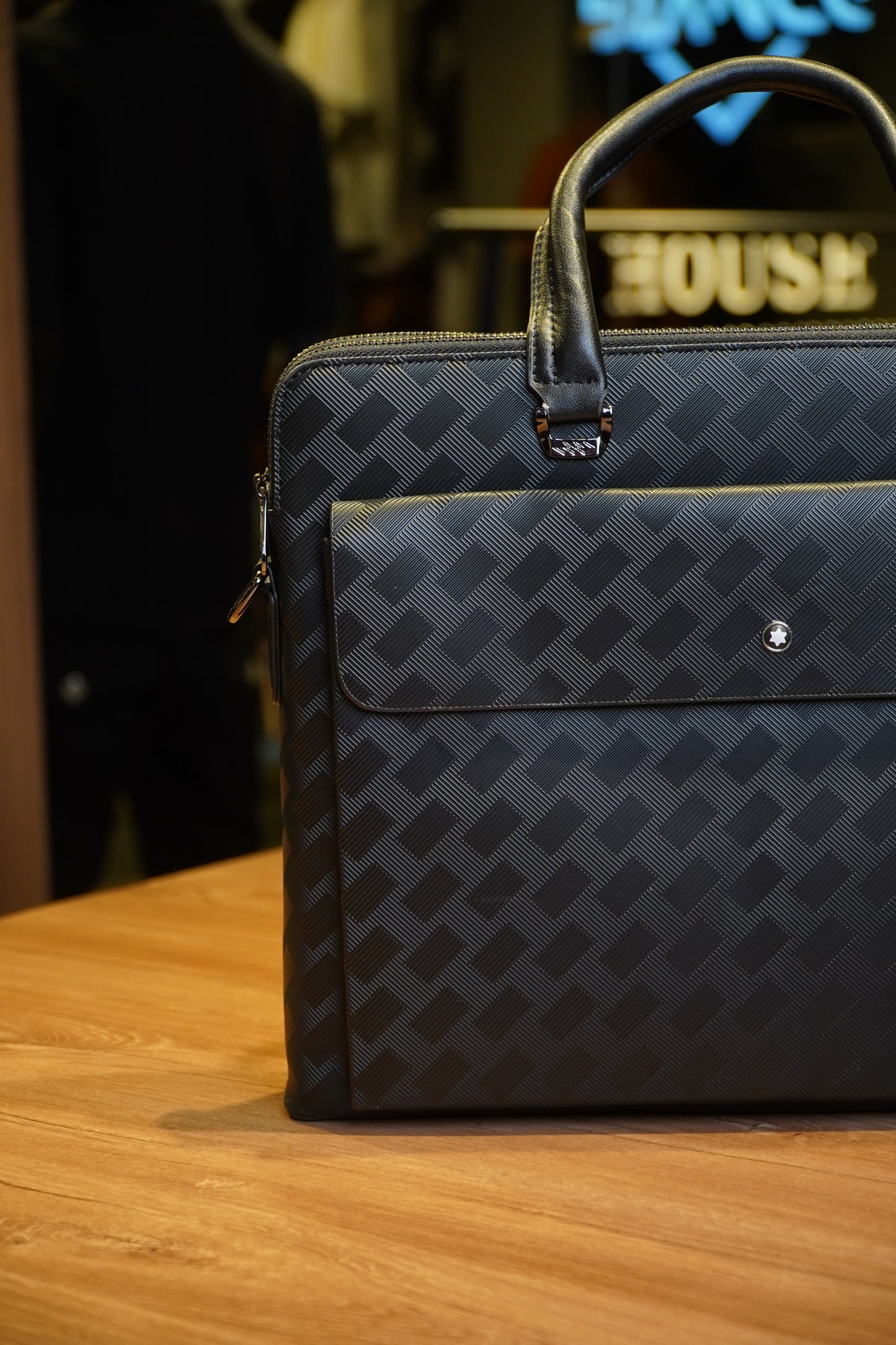 “Montblanc Men’s Leather Briefcase