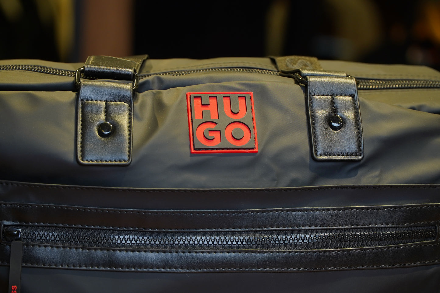 HUGO Boss Duffle Bag with Red Logo