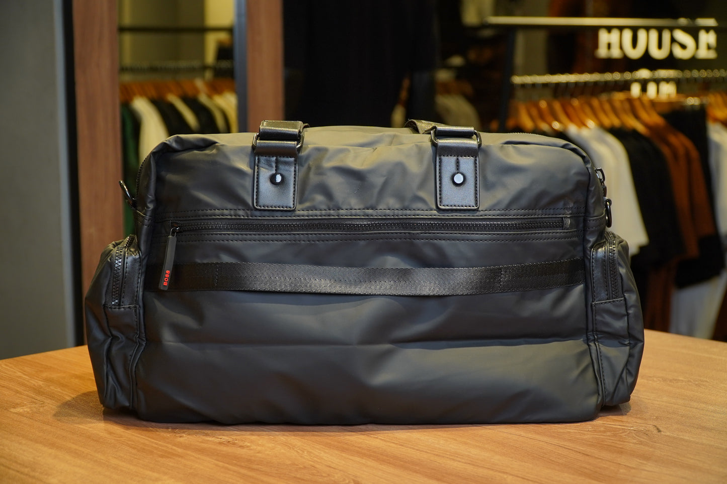 HUGO Boss Duffle Bag with Red Logo