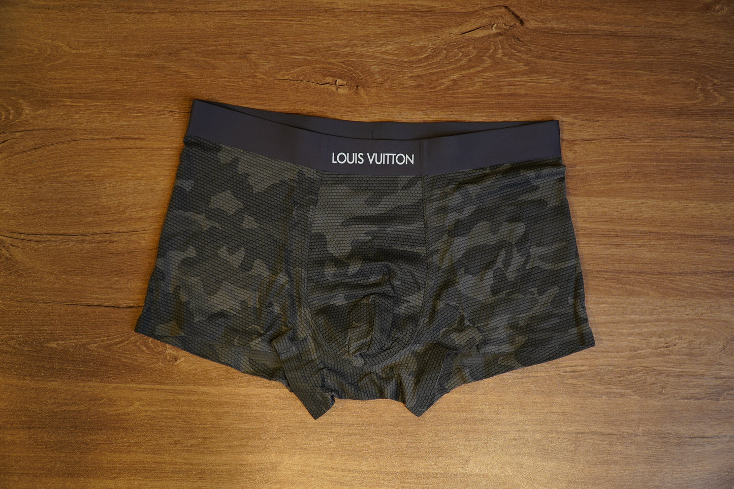 Louis Vuitton Men’s Boxer Brief – Grey Camouflage