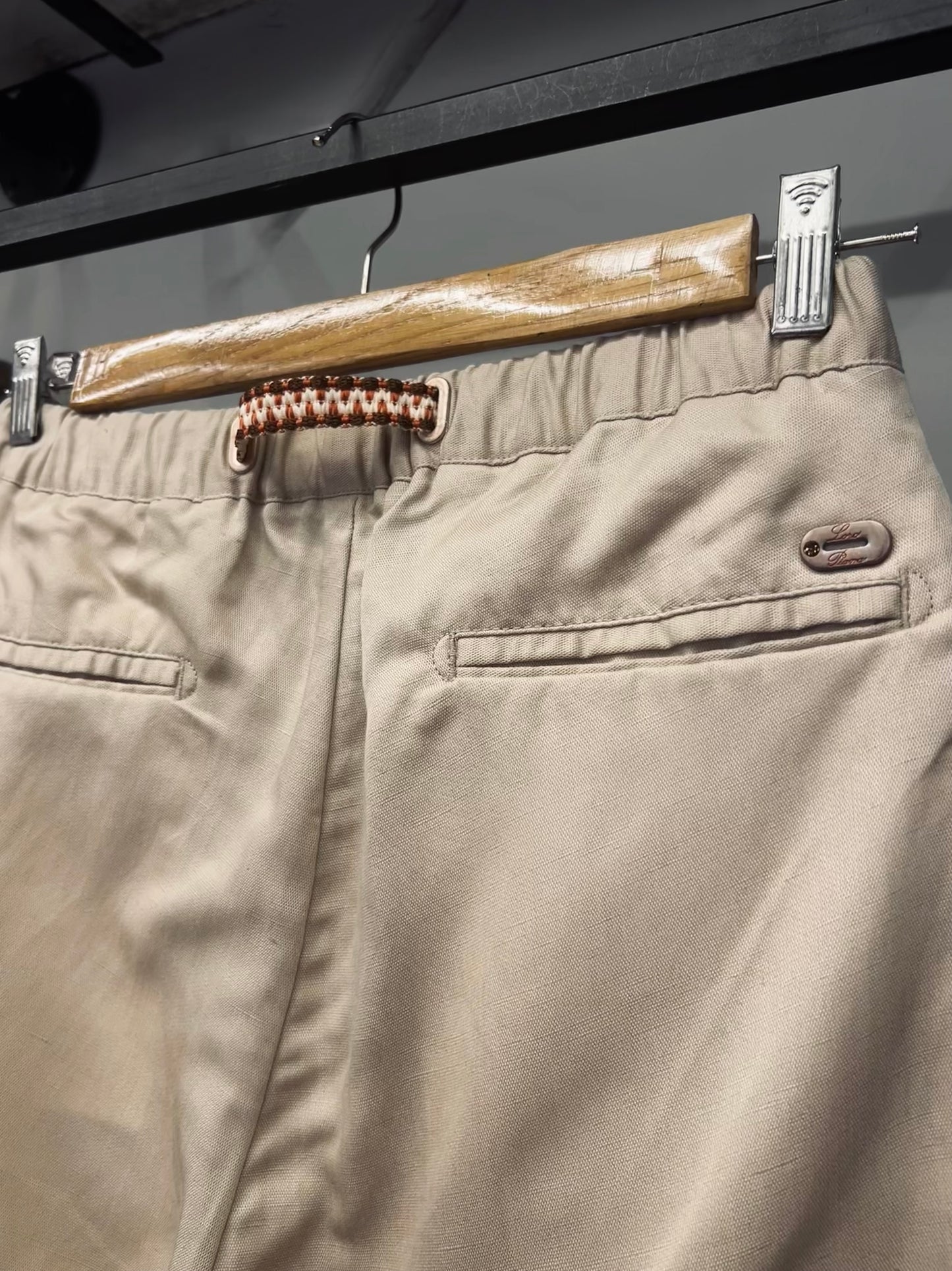 LORO PIANA Ruben Linen Pants Biege