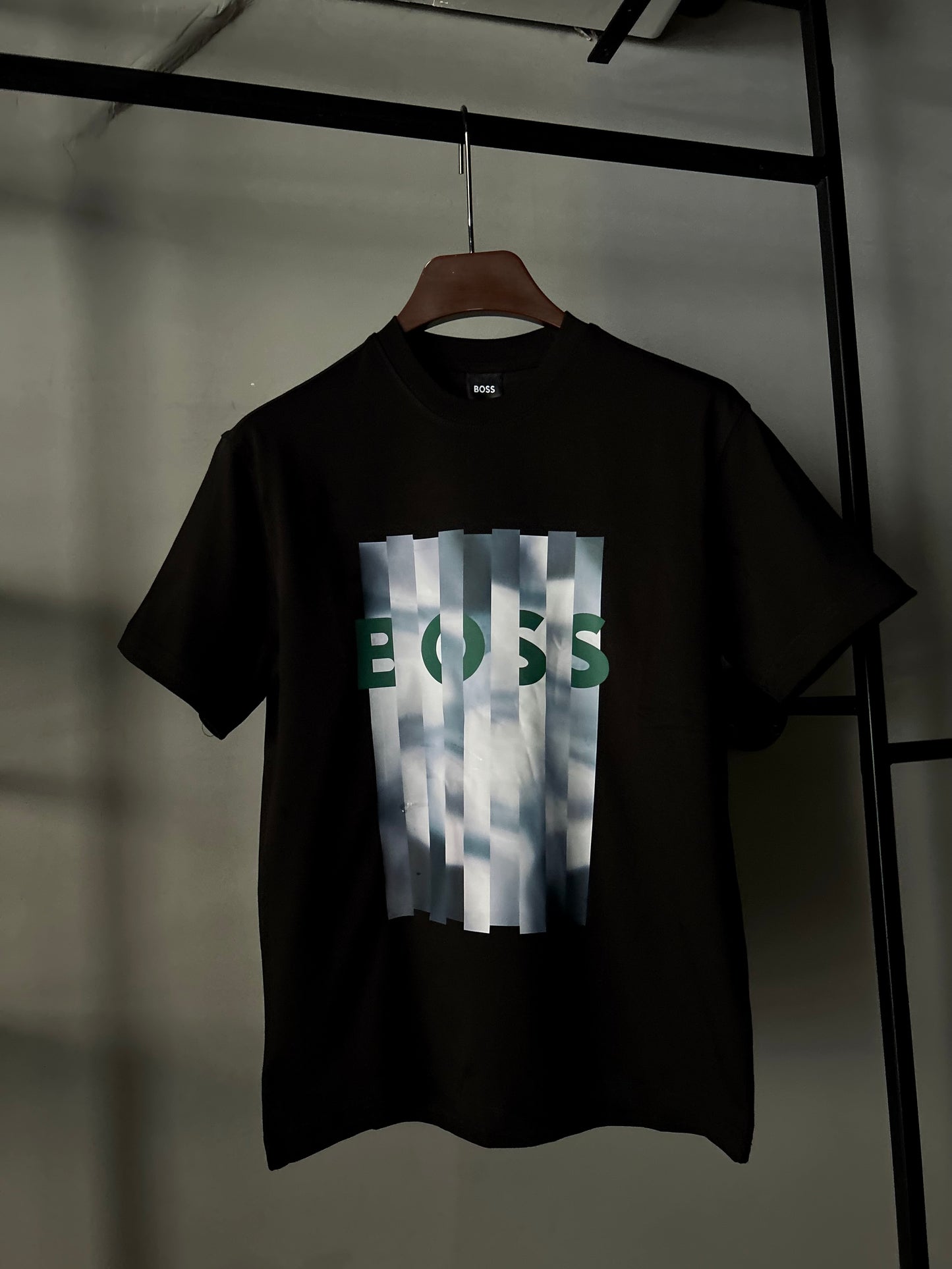 BOSS - Cotton-jersey regular-fit T-shirt with seasonal artwork - Black