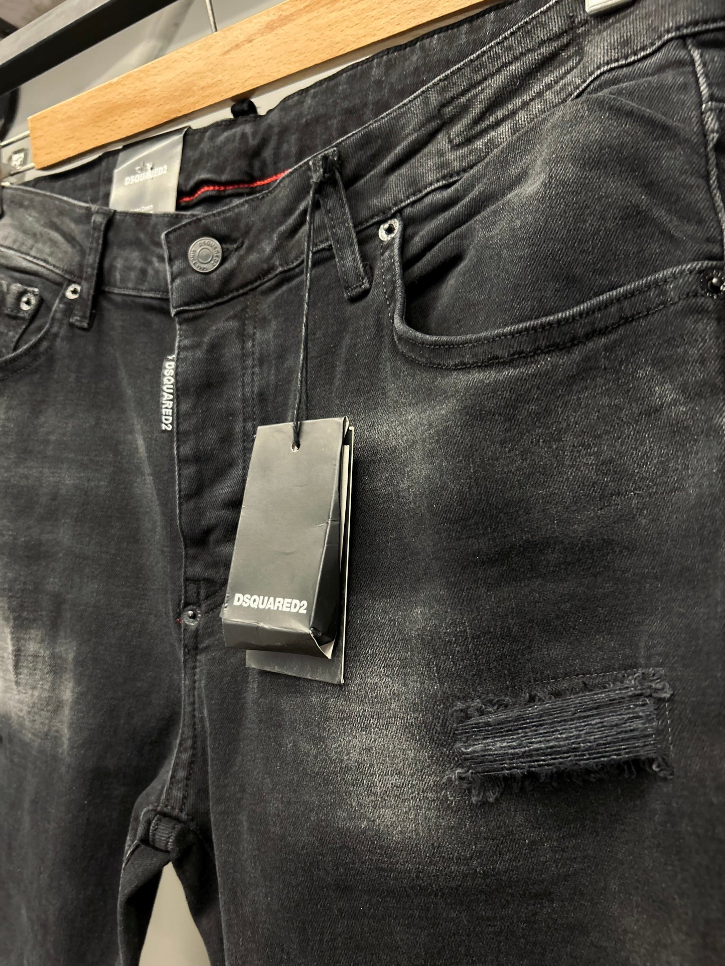 Dsquared2 CATTEN BROSS Slim fit denim jeans Black