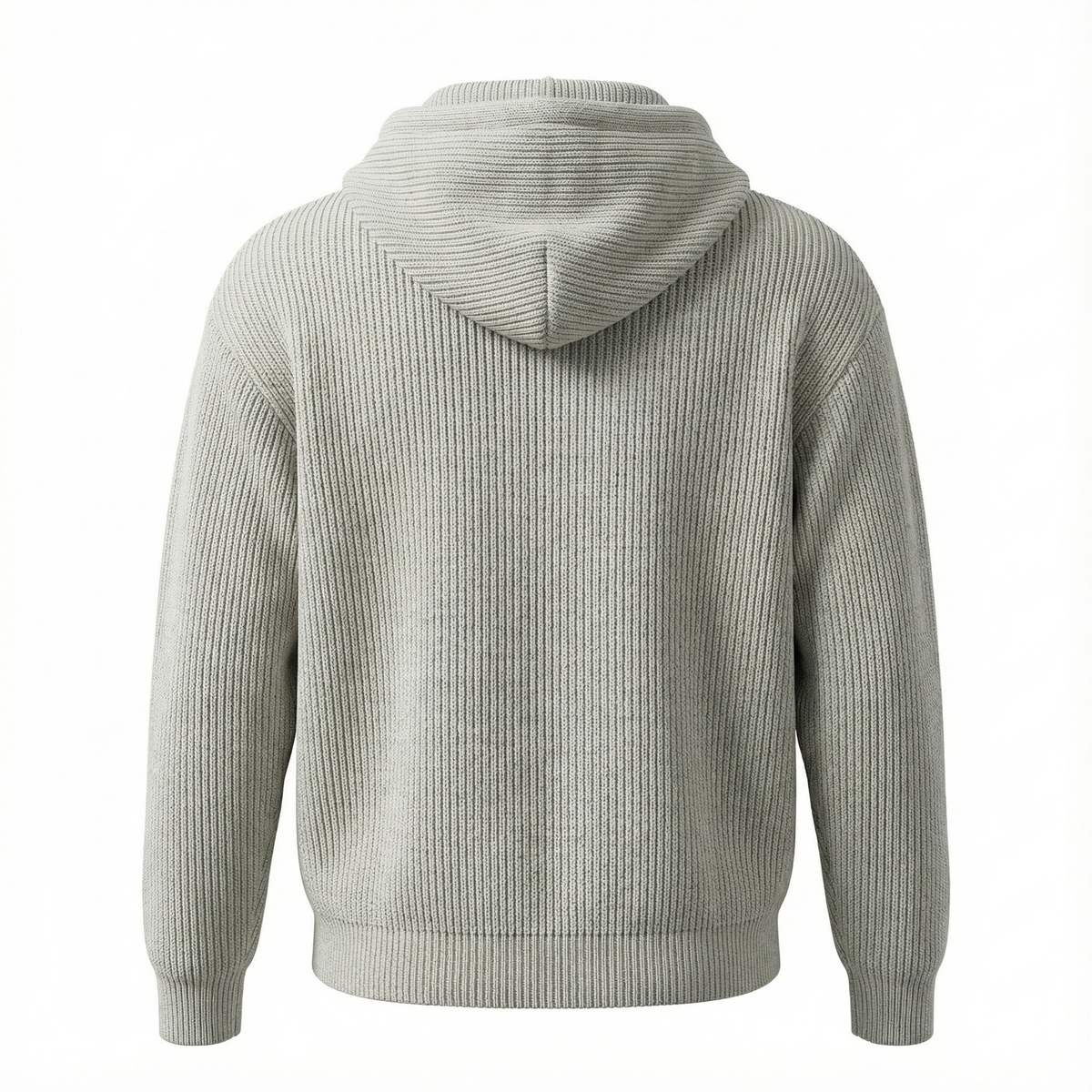 Celine Signature Knit Hoodie – Soft Beige