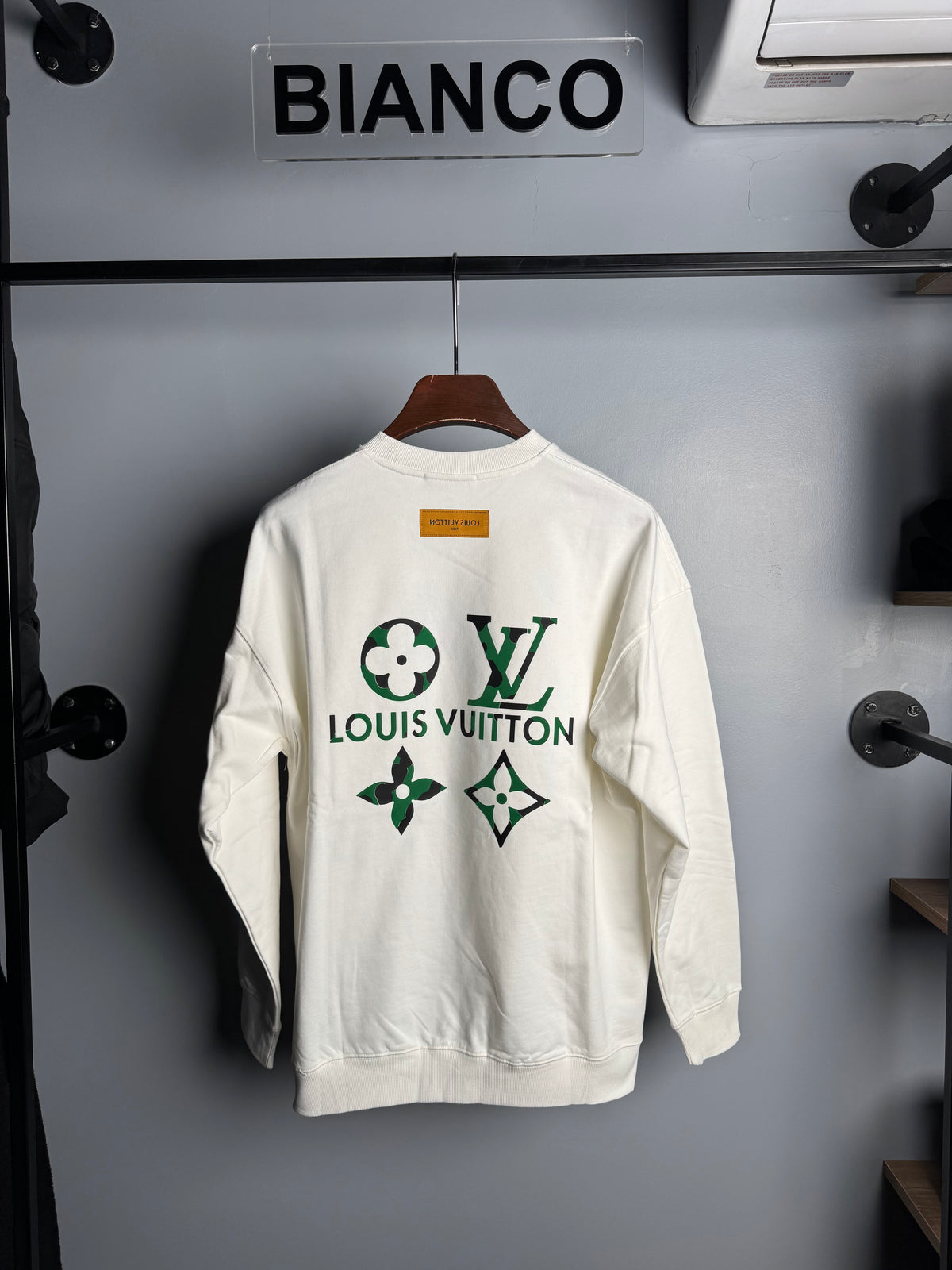Louis Vuitton Green LV Logo Shirt – White