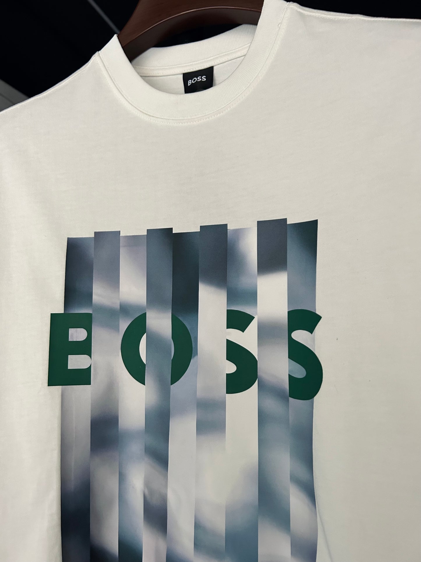 BOSS - Cotton-jersey regular-fit T-shirt with seasonal artwork - White