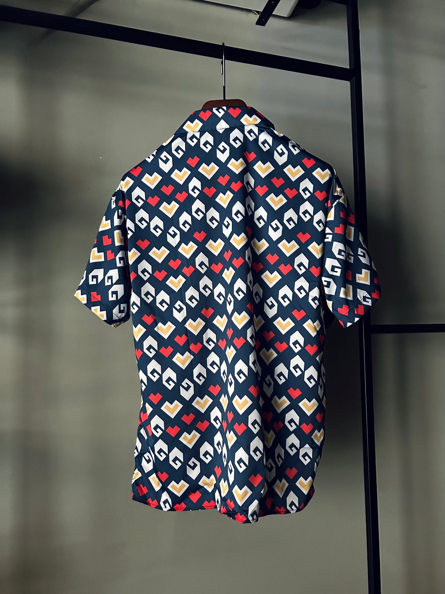 GUCCI Silk Square G Print Shirt