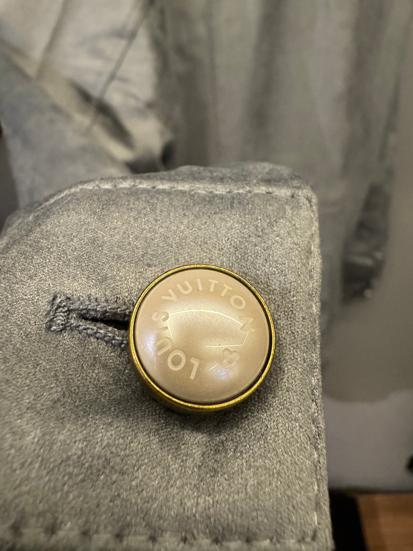 Louis Vuitton Premium Suede Jacket – Monogram Pocket Light Blue