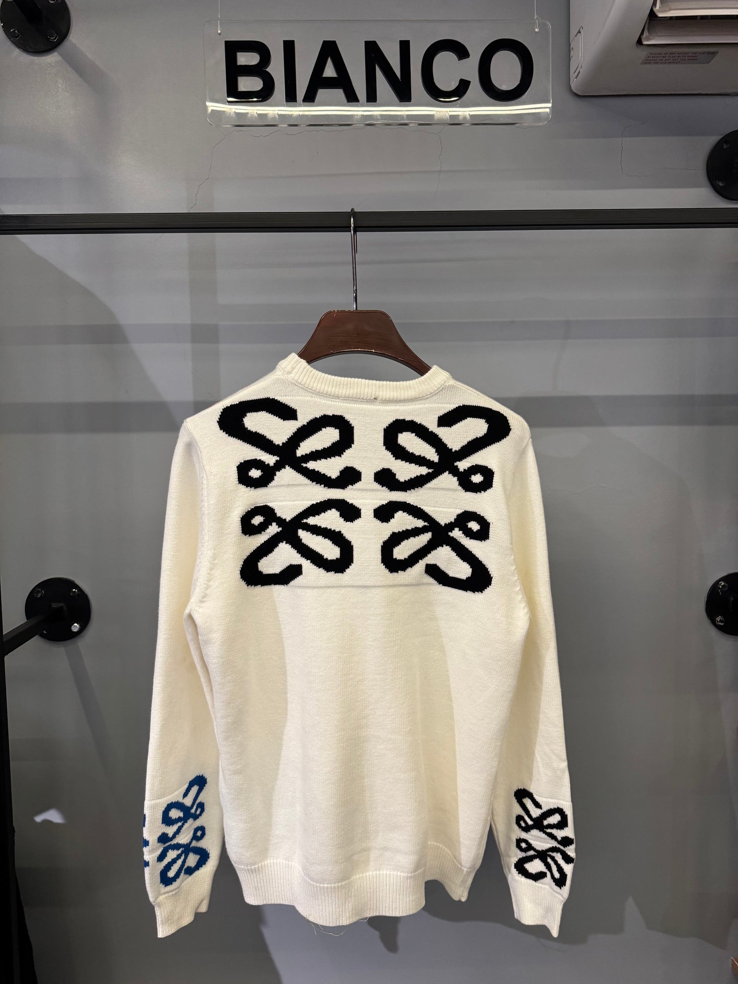 Loewe Off-White Logo Knit – Color Patch Design