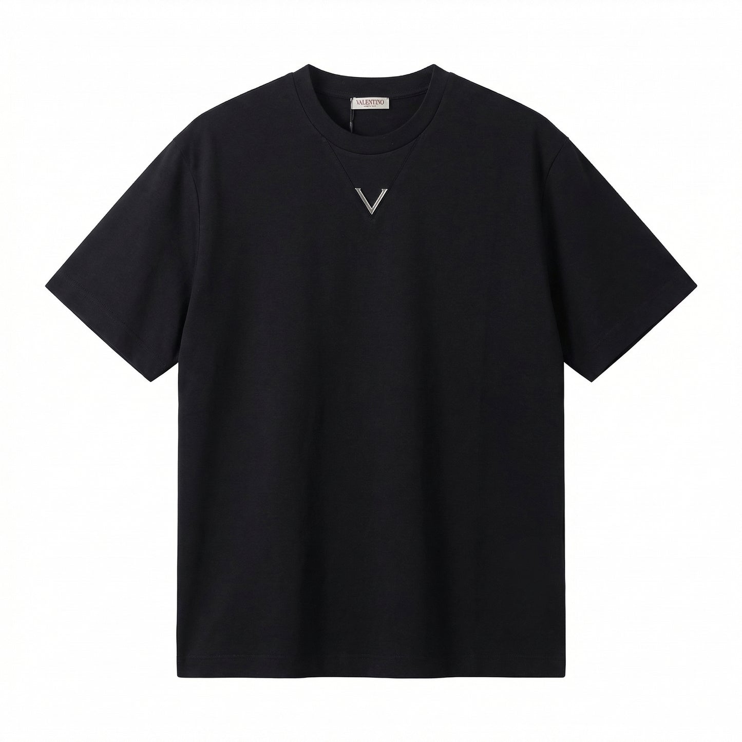 VALENTINO V Metal Logo T-shirt Black