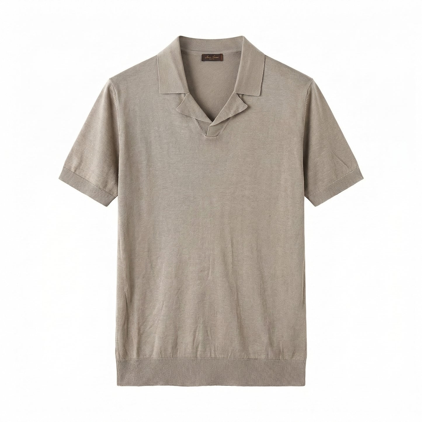LORO PIANA Cool Linen Polo Shirt Grey