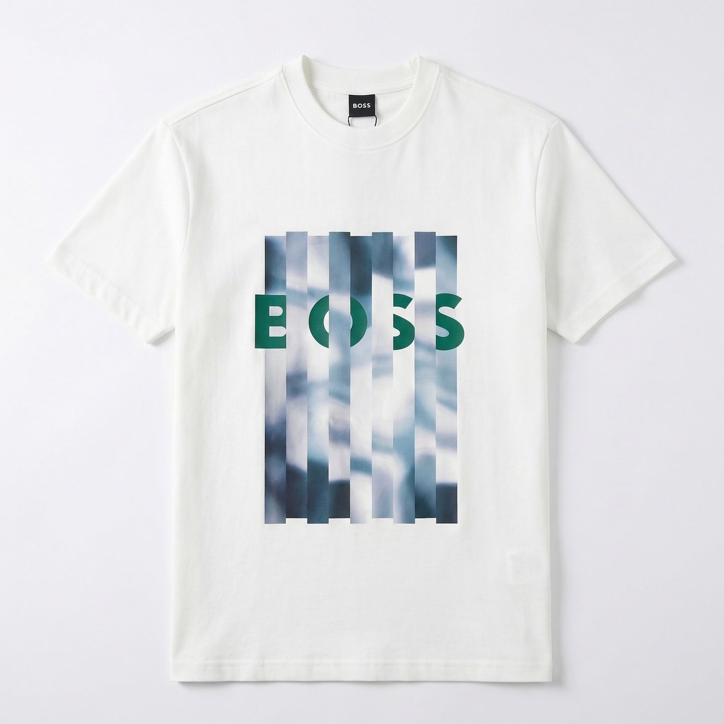 BOSS - Cotton-jersey regular-fit T-shirt with seasonal artwork - White