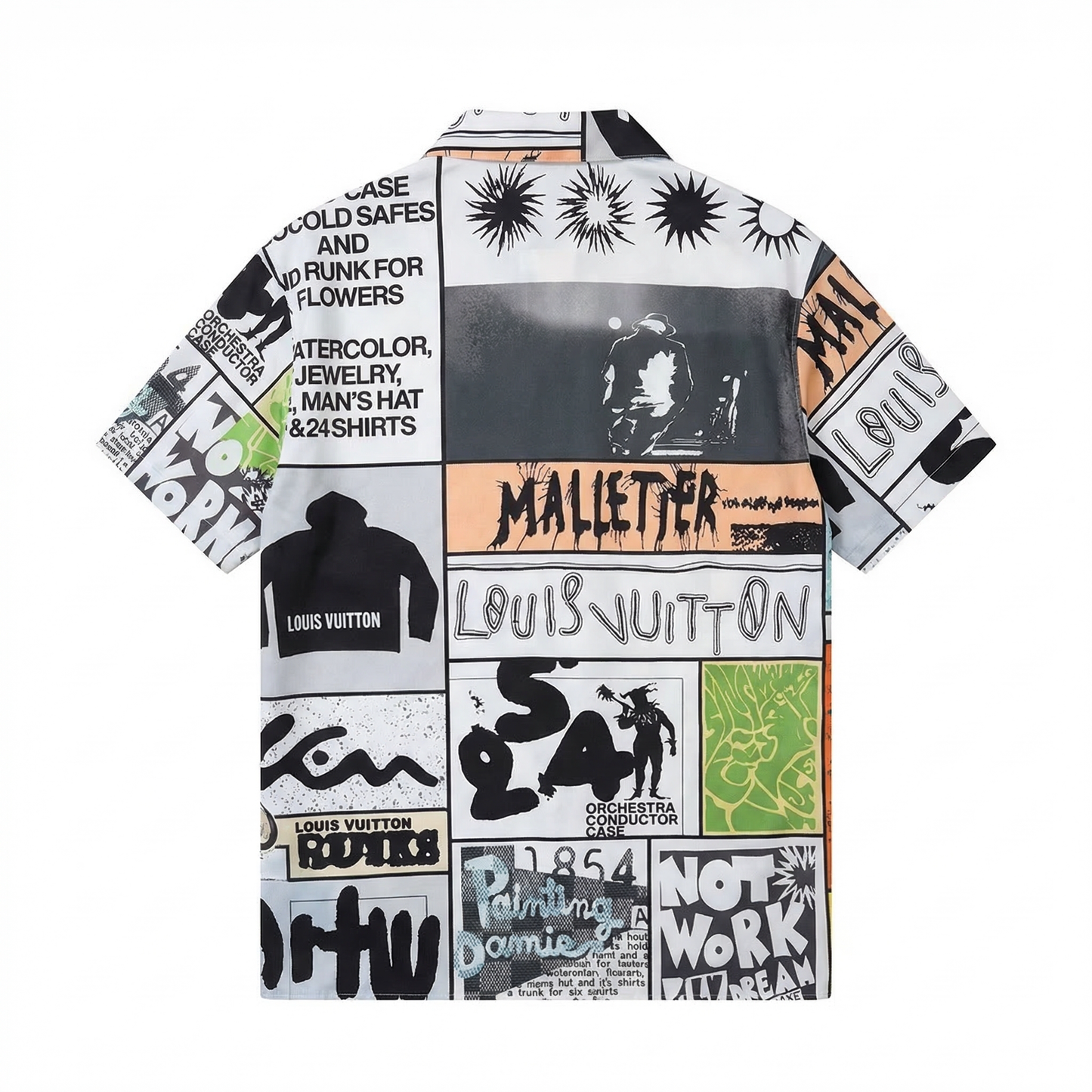 Louis Vuitton Monogram printed silk shirt