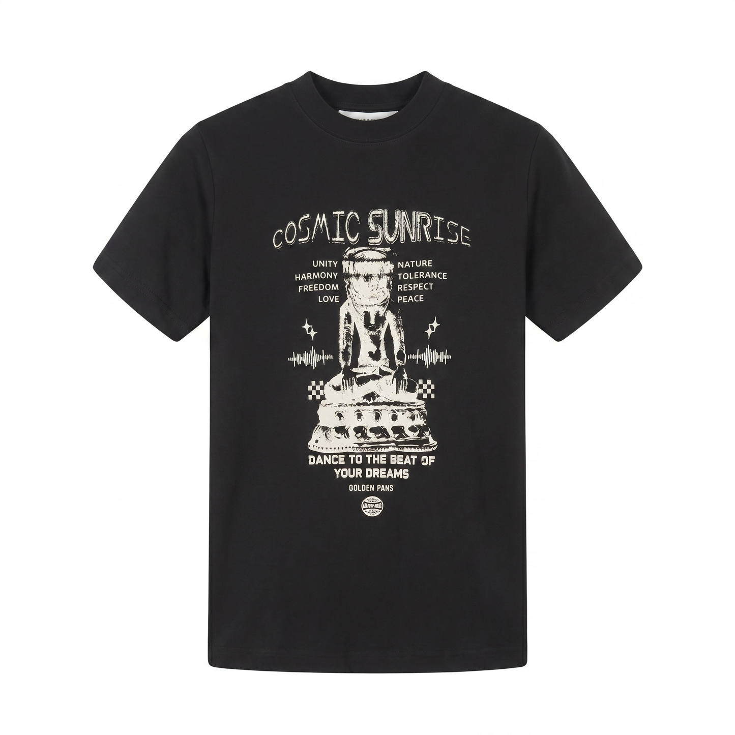 Golden Goose Cosmic Sunrise Graphic T-Shirt – Black
